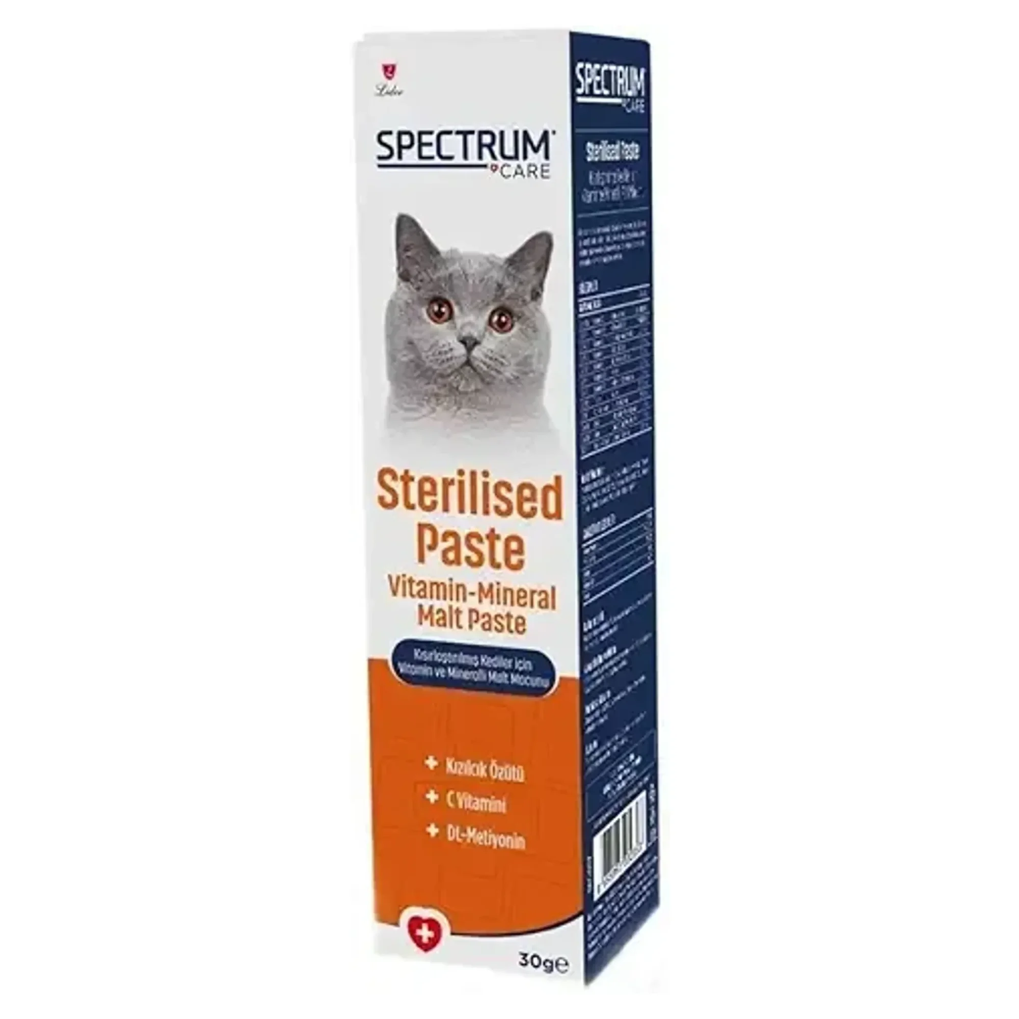 Spectrum Care Kısırlaştırılmış Kediler İçin Vitaminli Malt Paste 30G