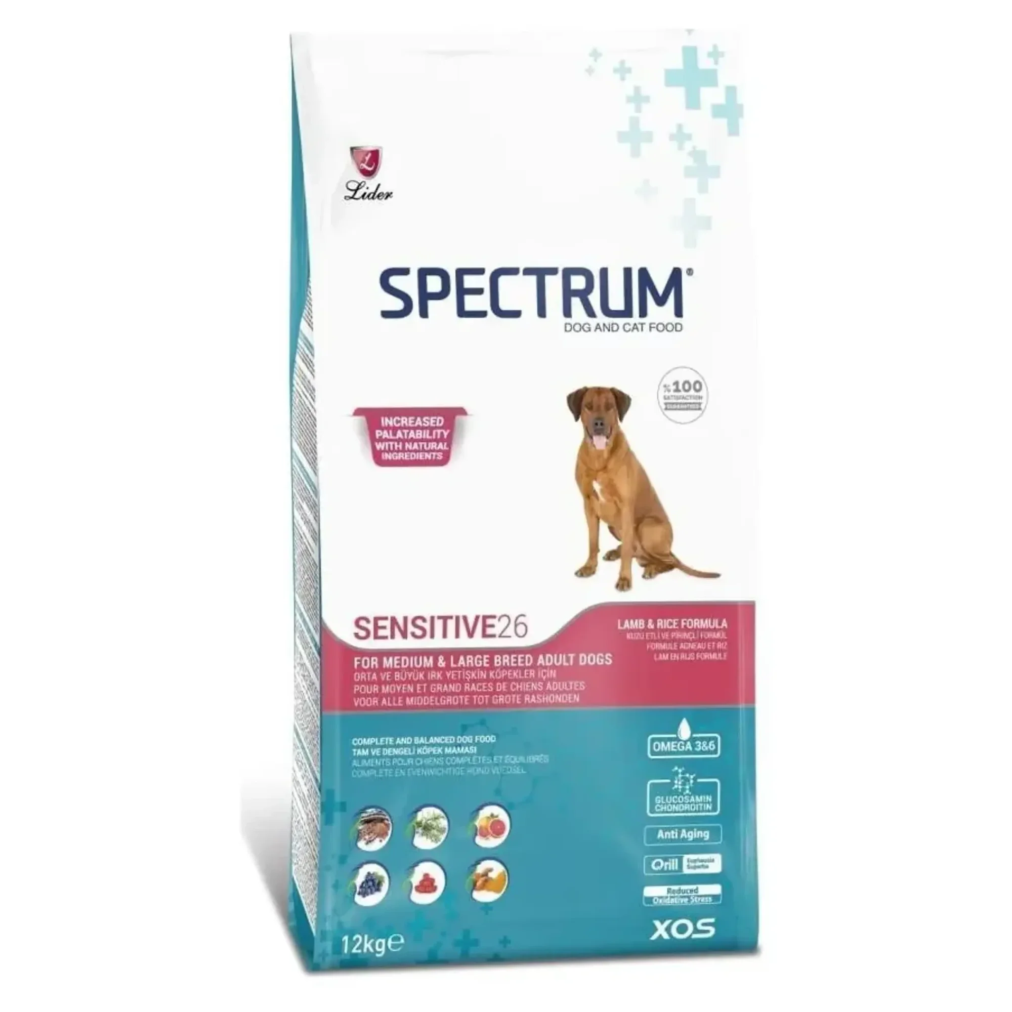 Spectrum Spectrum Sensitive 26 Yetişkin Köpek Maması 12 KG