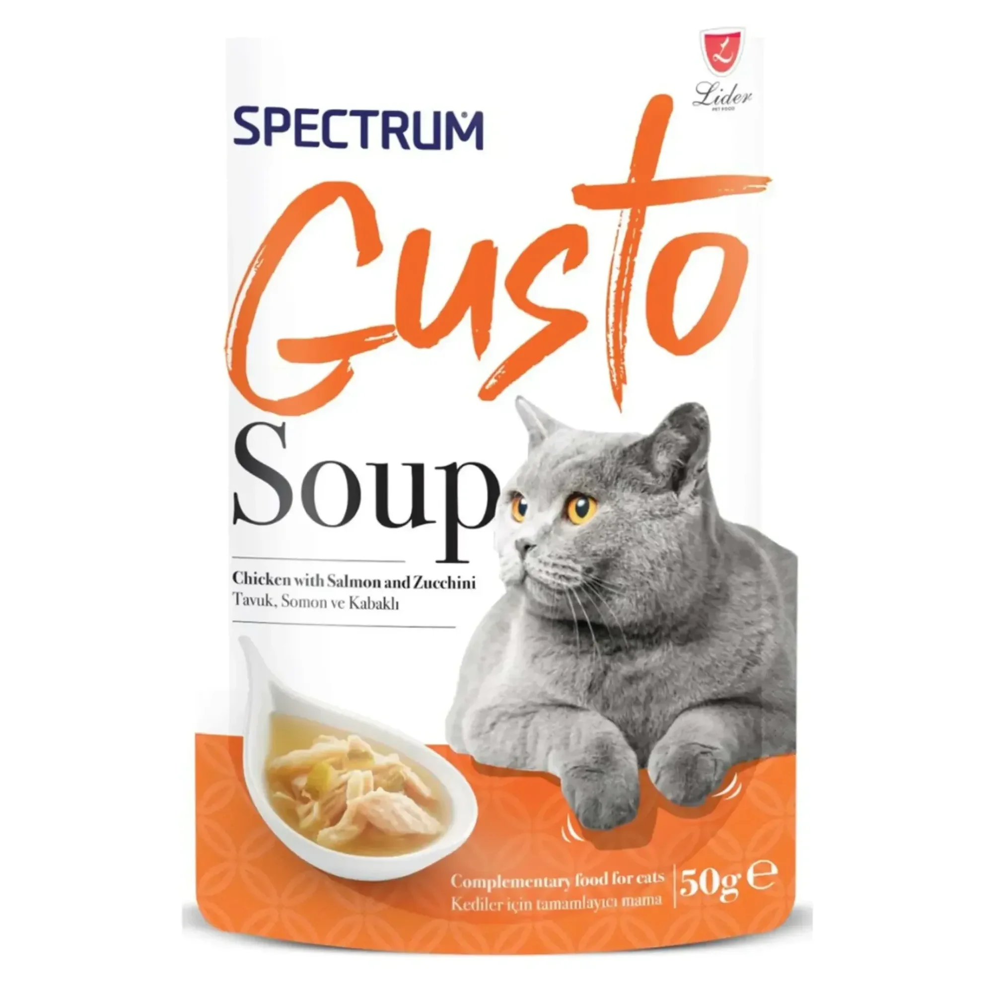Spectrum Spectrum Gusto Tavuk Somon ve Kabaklı Kedi Çorbası 50 G