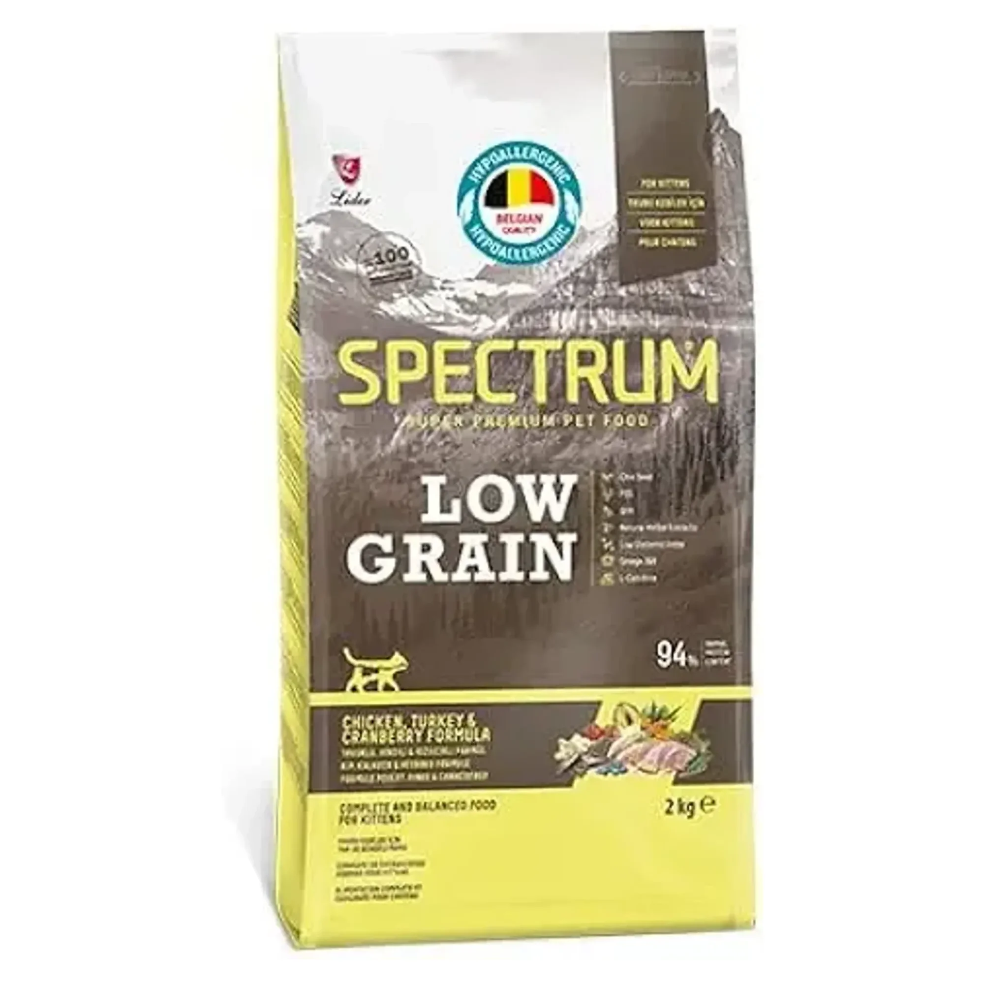 Spectrum Spectrum Low Grain Tavuklu ve Hindili Yavru Kedi Maması 2 KG