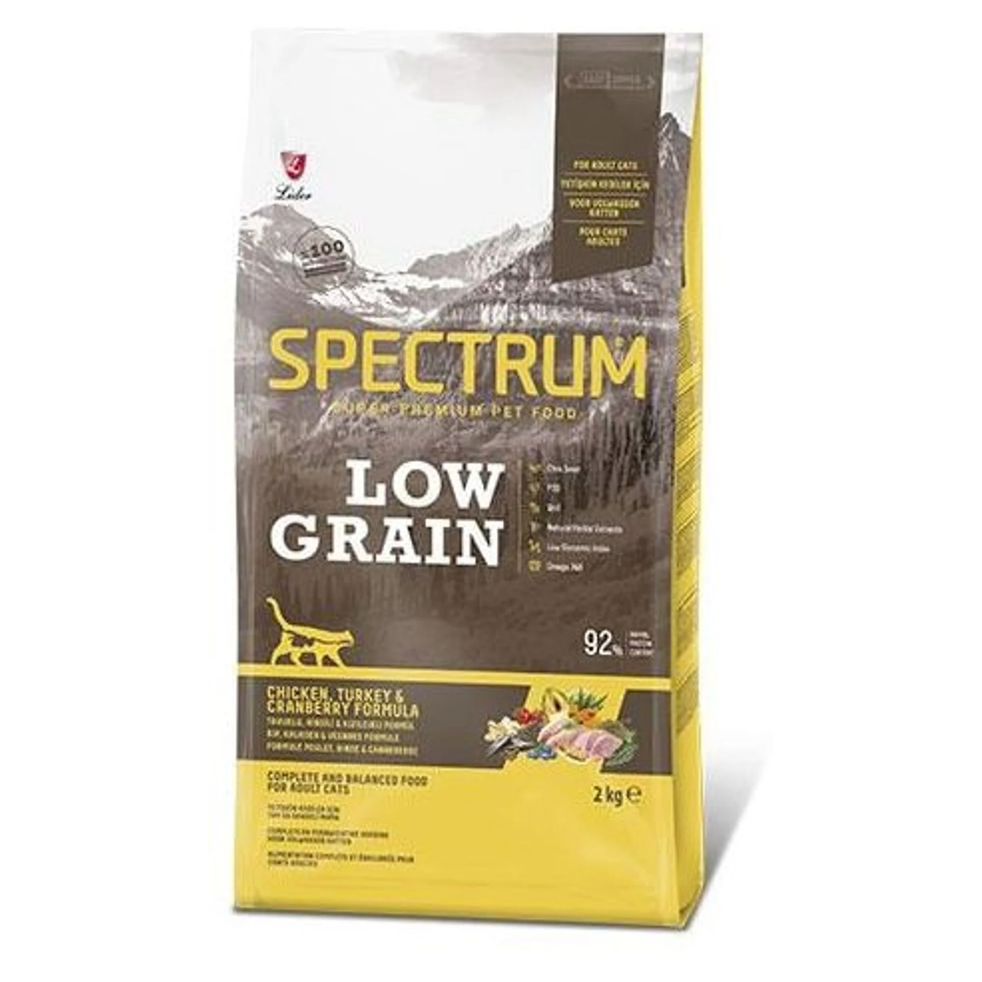 Spectrum Spectrum Low Grain Tavuklu ve Hindili Yetişkin Kedi Maması 2 KG
