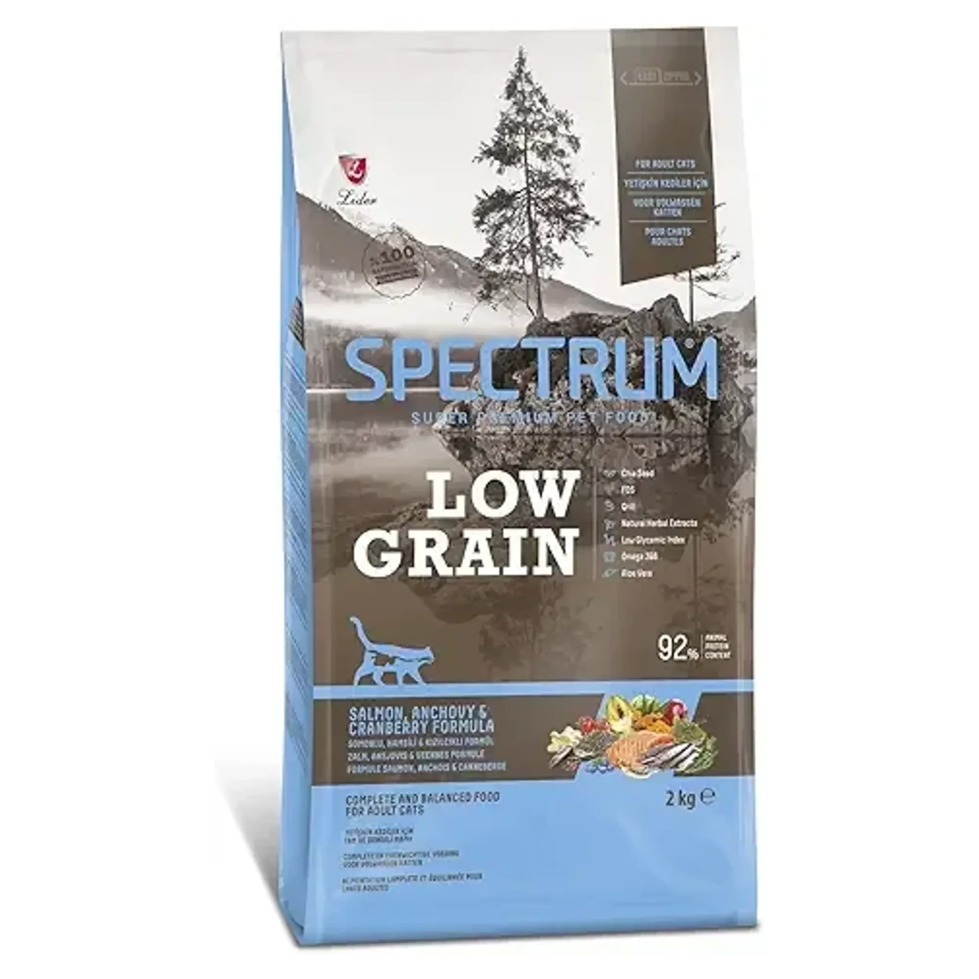 Spectrum Spectrum Low Grain Somonlu Hamsili Yetişkin Kedi Maması 2 KG