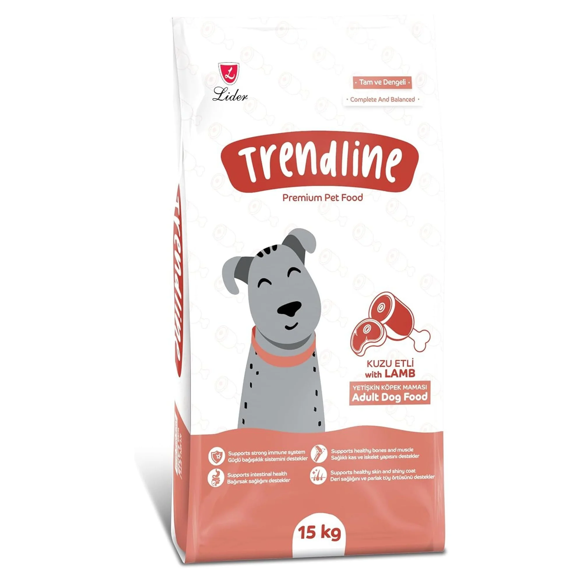Trendline Trendline Kuzu Etli & Pirinçli Yetişkin Köpek Maması 15 Kg
