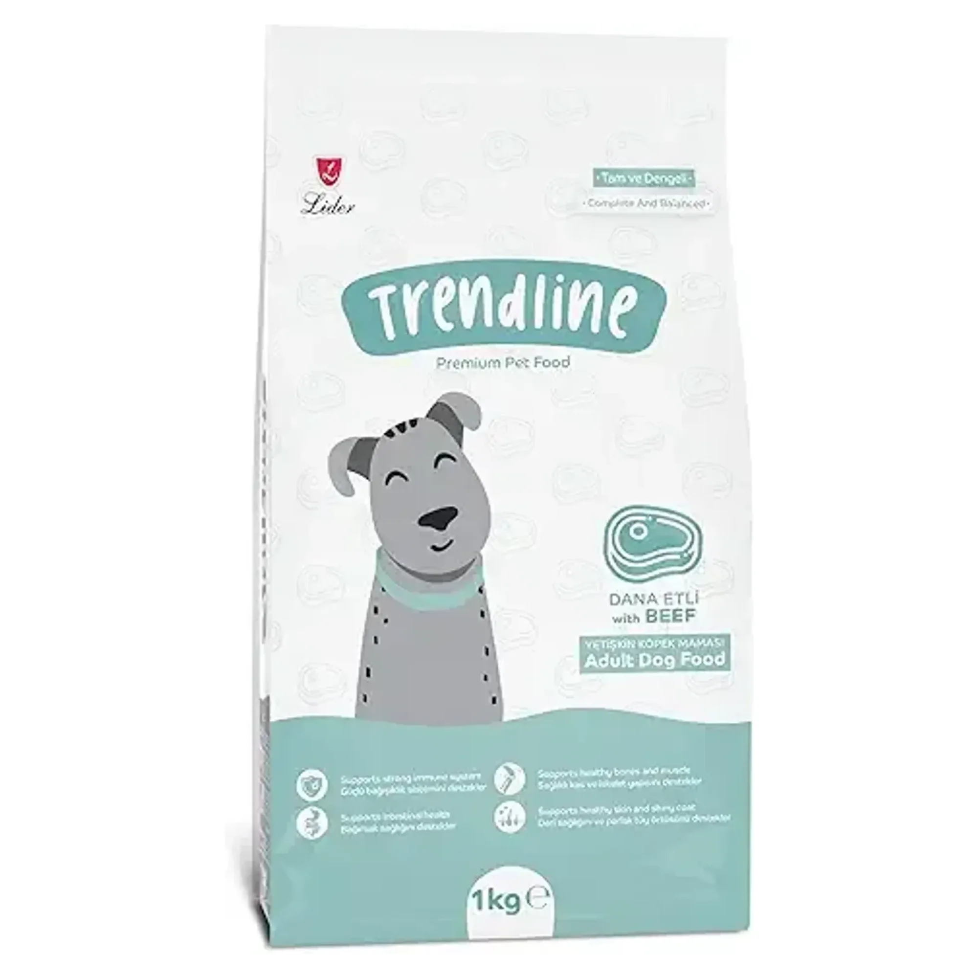 Trendline Biftekli Yetişkin Köpek Maması 1 KG
