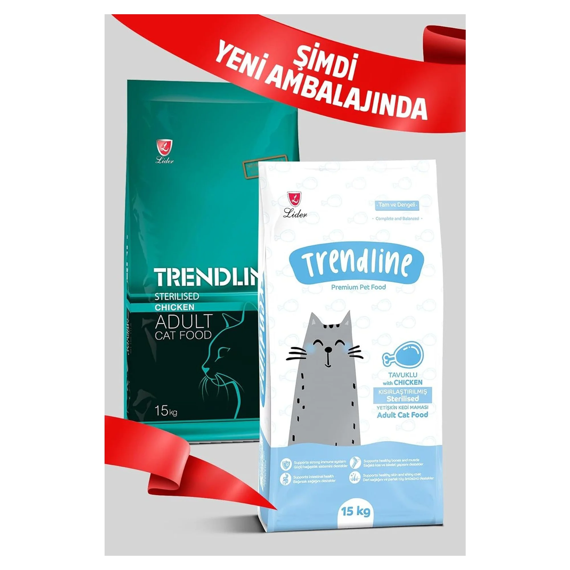 Trendline Tavuklu Kısırlaştırılmış Yetişkin Kedi Maması 15 KG — 15 kg — Görsel 2