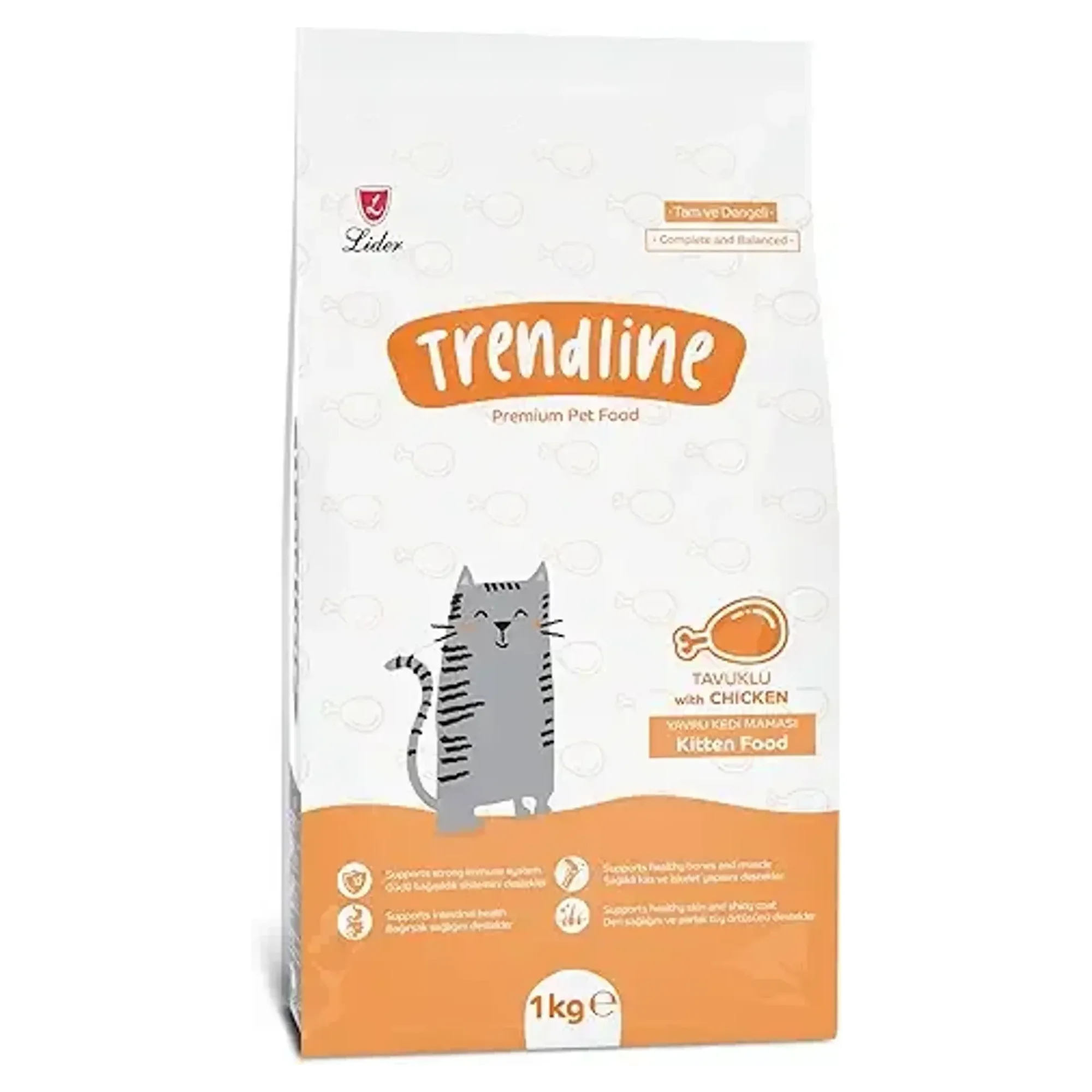 Trendline Tavuklu Yavru Kedi Maması 1 KG