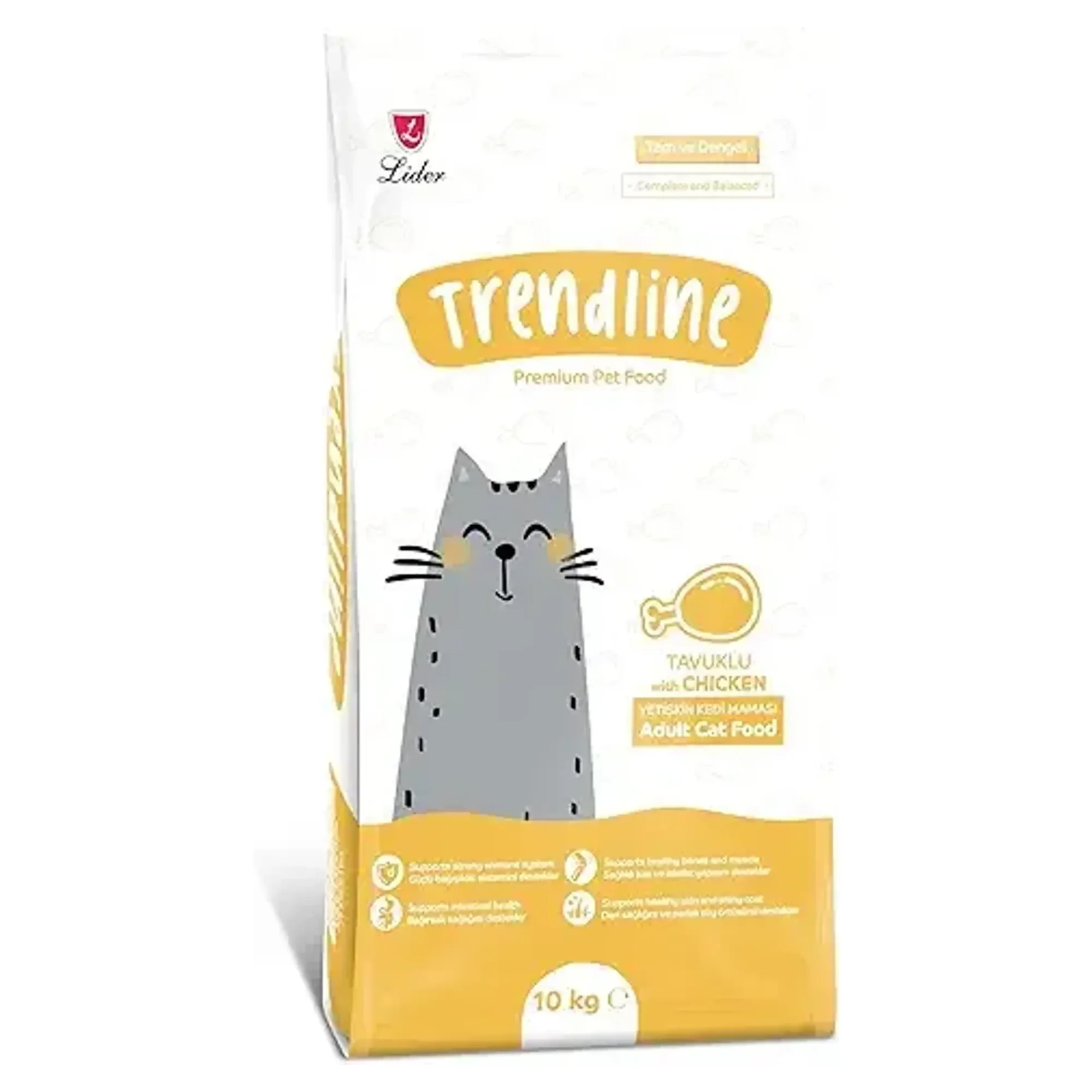 Trendline Tavuklu Yetişkin Kedi Maması 10 KG