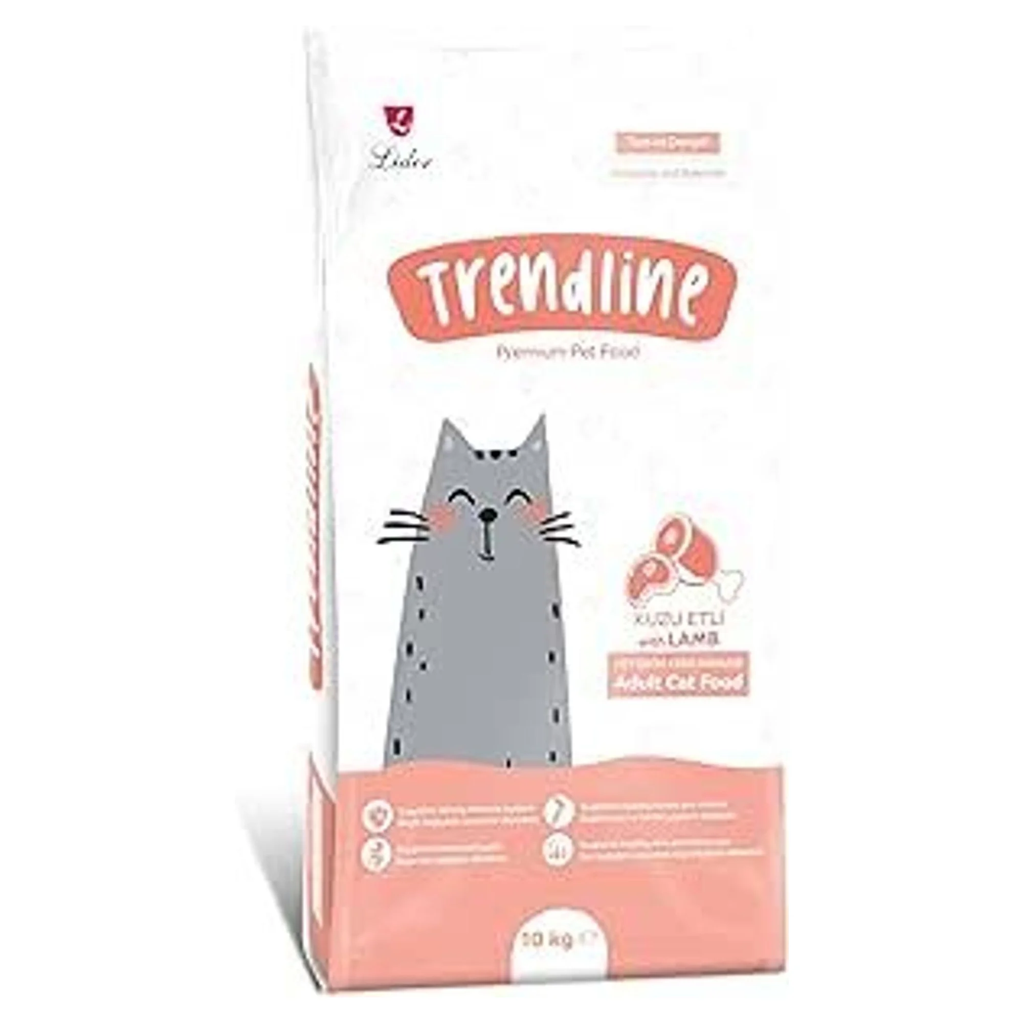 Trendline Kuzu Etli Yetişkin Kedi Maması 10 Kg