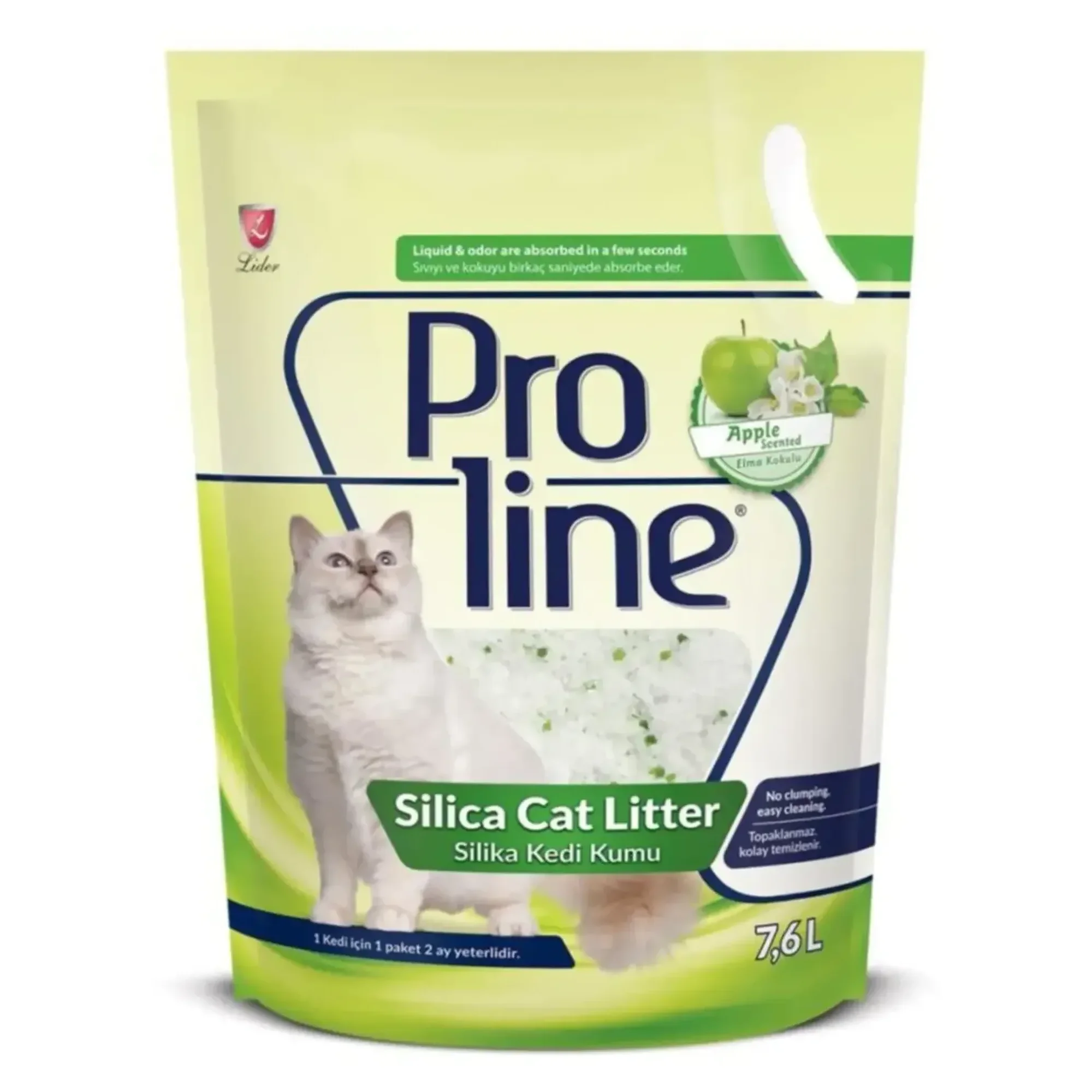 Proline Elma Kokulu Silika Kedi Kumu 7.6 L