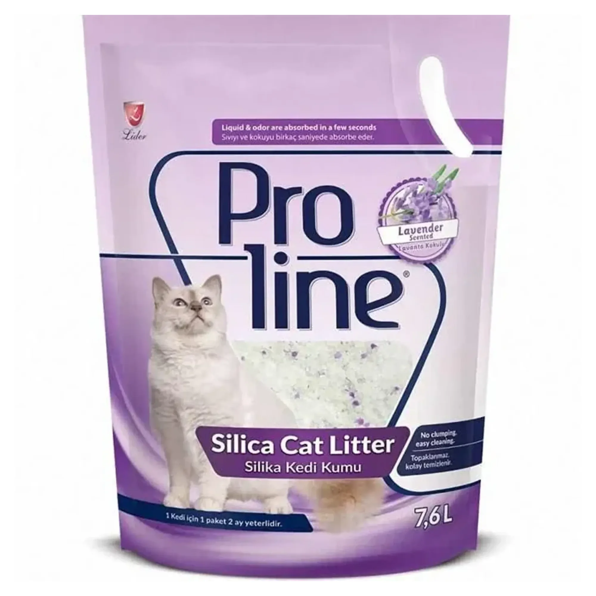 Proline Lavanta Kokulu Silika Kedi Kumu 7.6 L