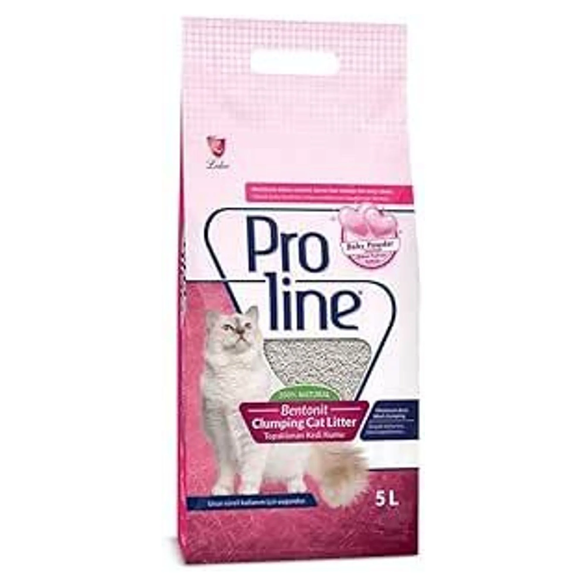 Proline Bebek Pudrası Kokulu Bentonit Kedi Kumu 5 L