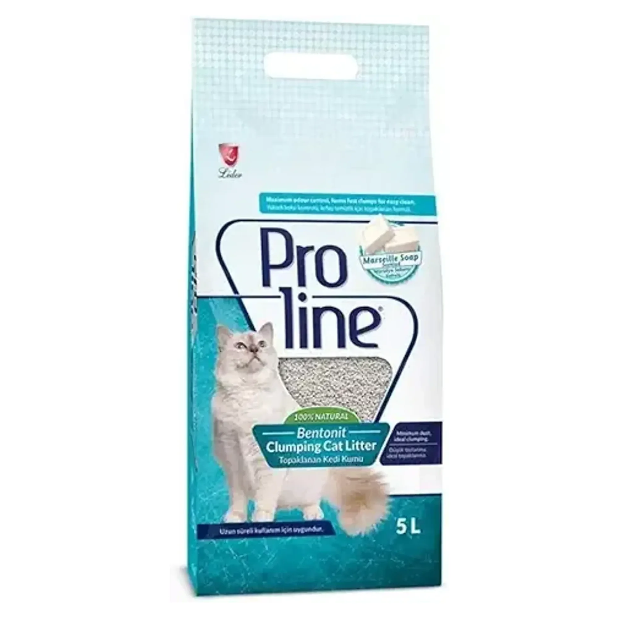 Proline Marsilya Sabunu Kokulu Bentonit Kedi Kumu 5 L