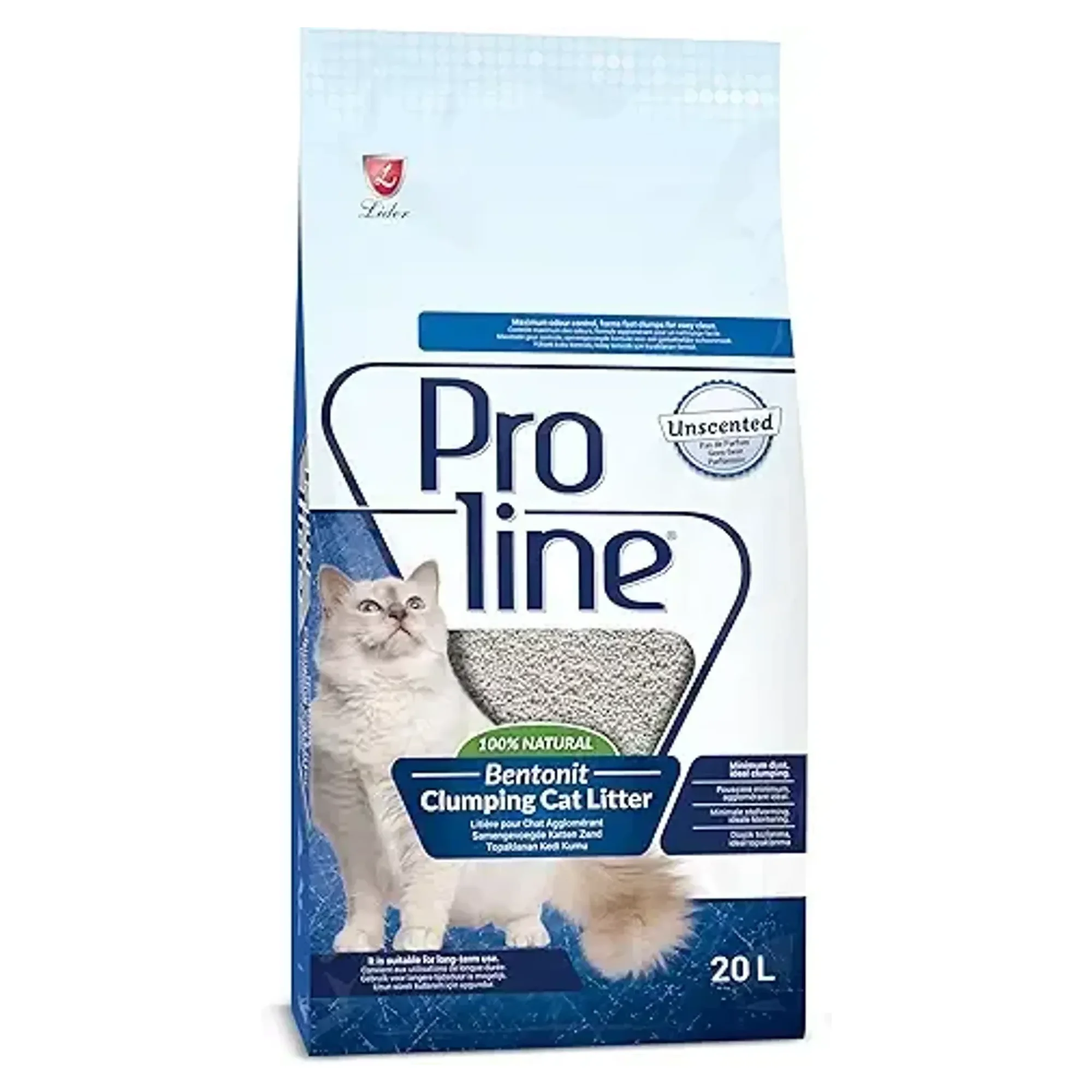 Proline Kokusuz Bentonit Kedi Kumu 20 L