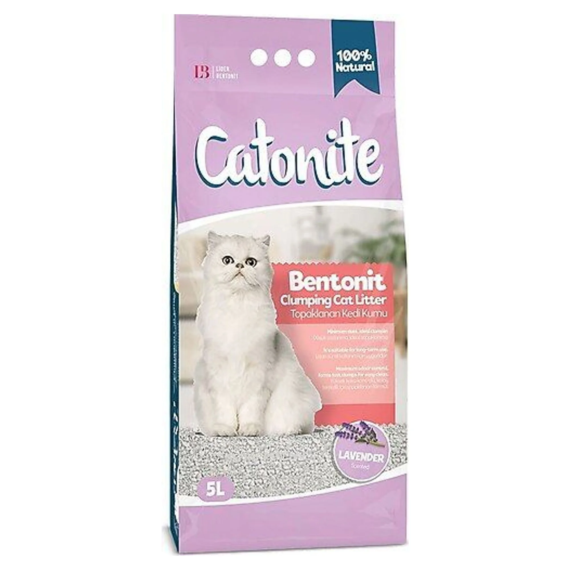 Catonite Lavanta Kokulu Bentonit Kedi Kumu 5 L