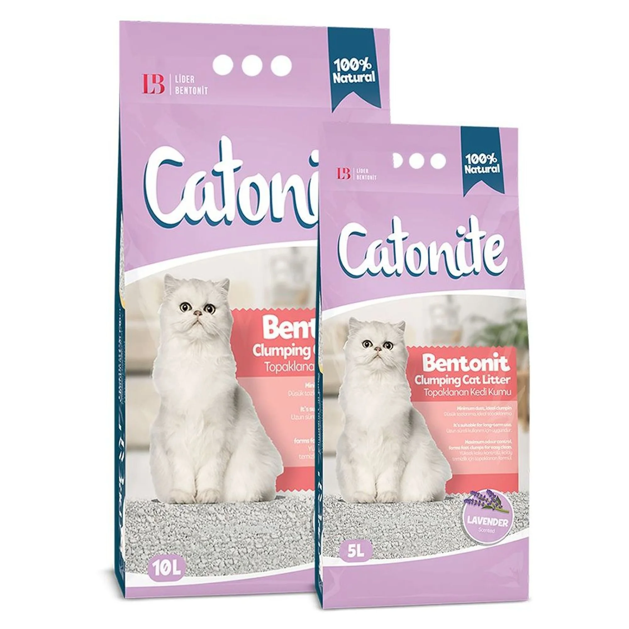 Catonite Lavanta Kokulu Bentonit Kedi Kumu 10 L