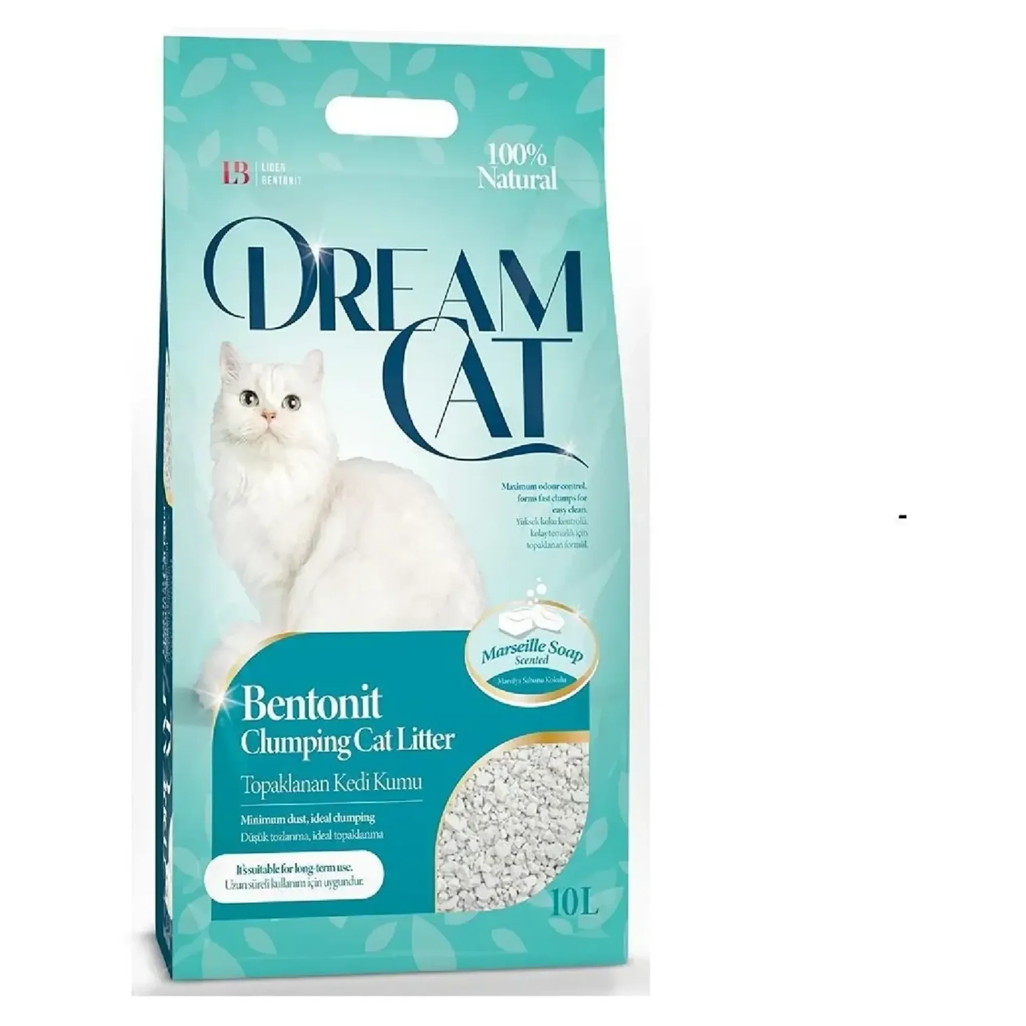 Dream Cat Marsilya Sabunu Kokulu Bentonit Kedi Kumu 10 L