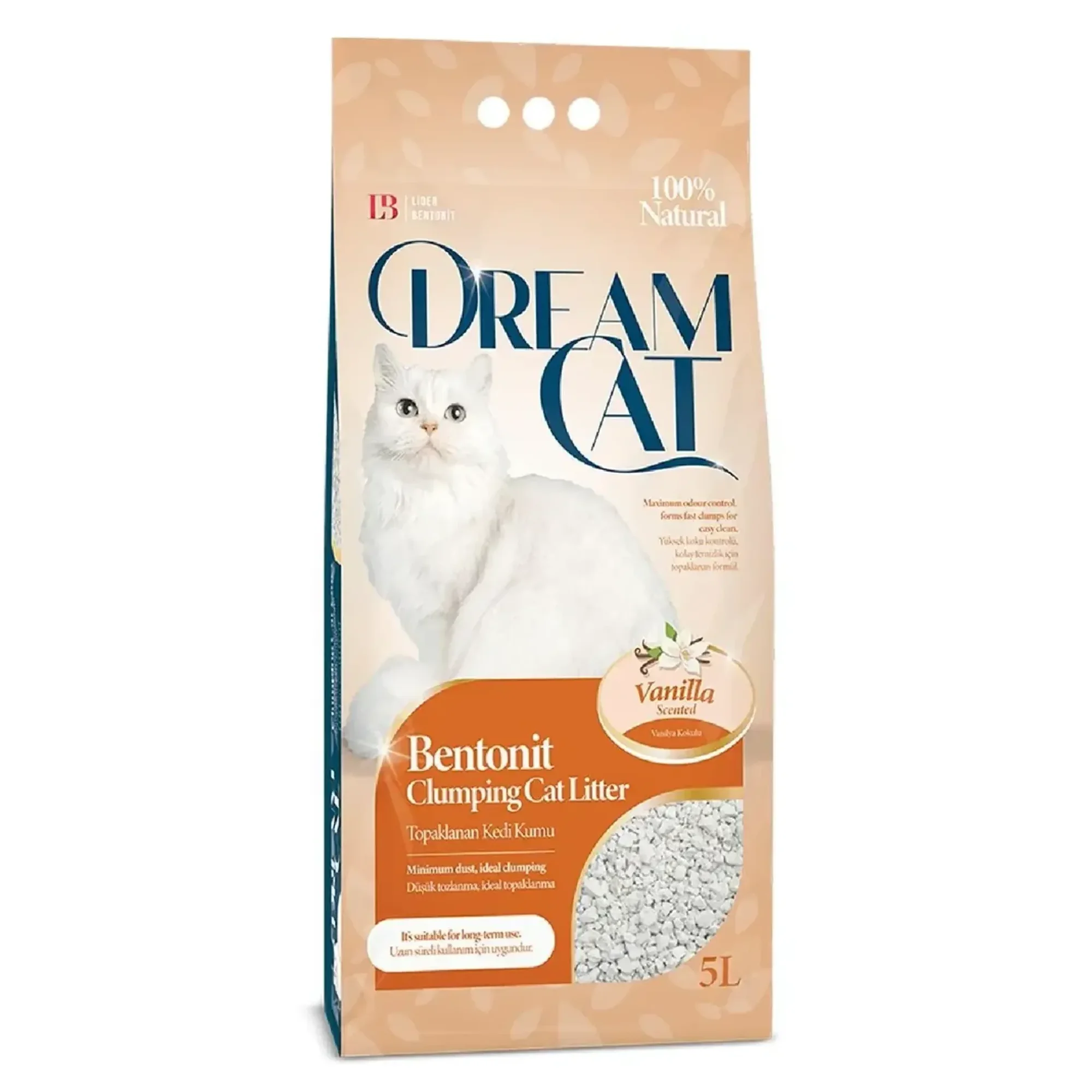 Dream Cat Vanilya Kokulu Kedi Kumu 5 L