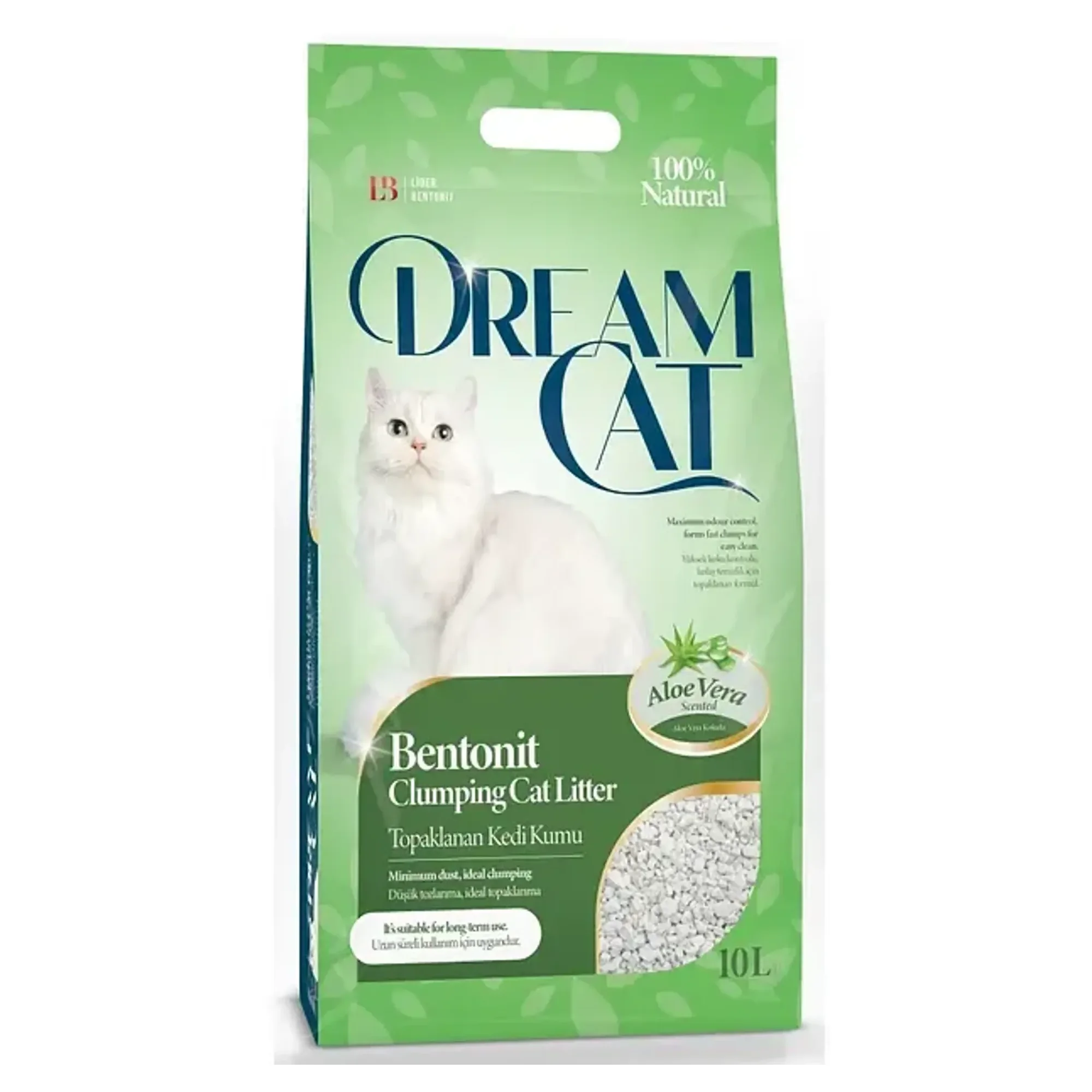 Dream Cat Aloe Vera Kokulu Bentonit Kedi Kumu 10 L