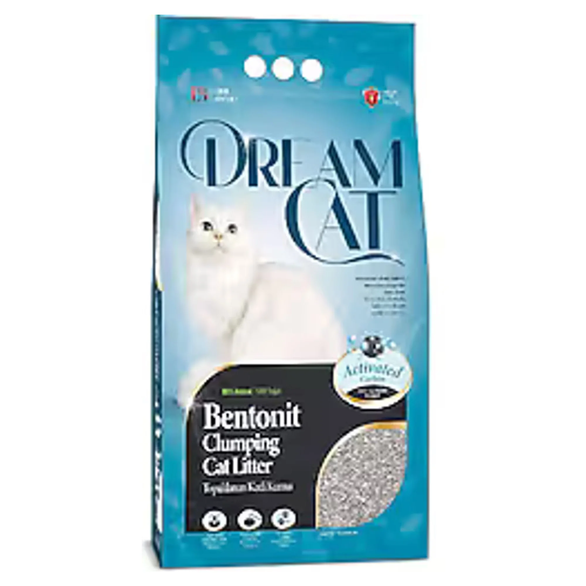 Dream Cat Aktif Karbonlu Bentonit Kedi Kumu 5 L