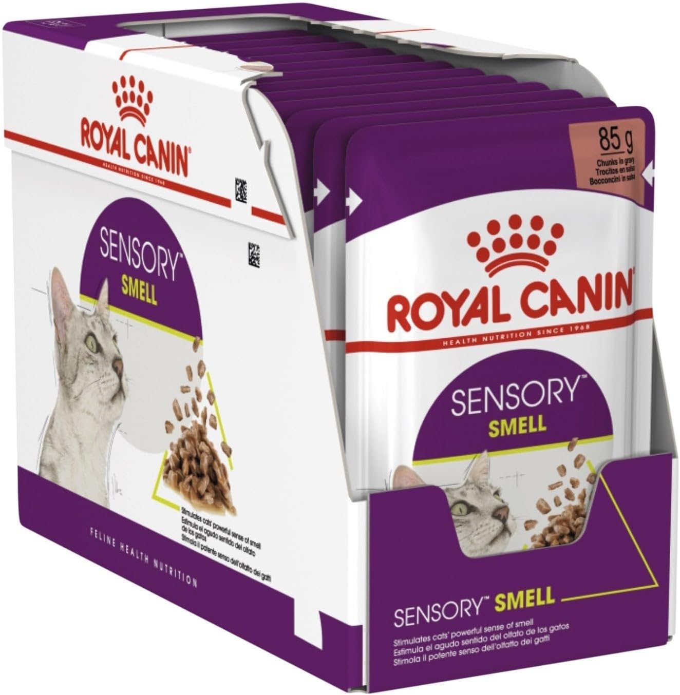 Royal Canin Sensory Smell Etli ve Balıklı Soslu Yetişkin Kedi Konservesi 85 G