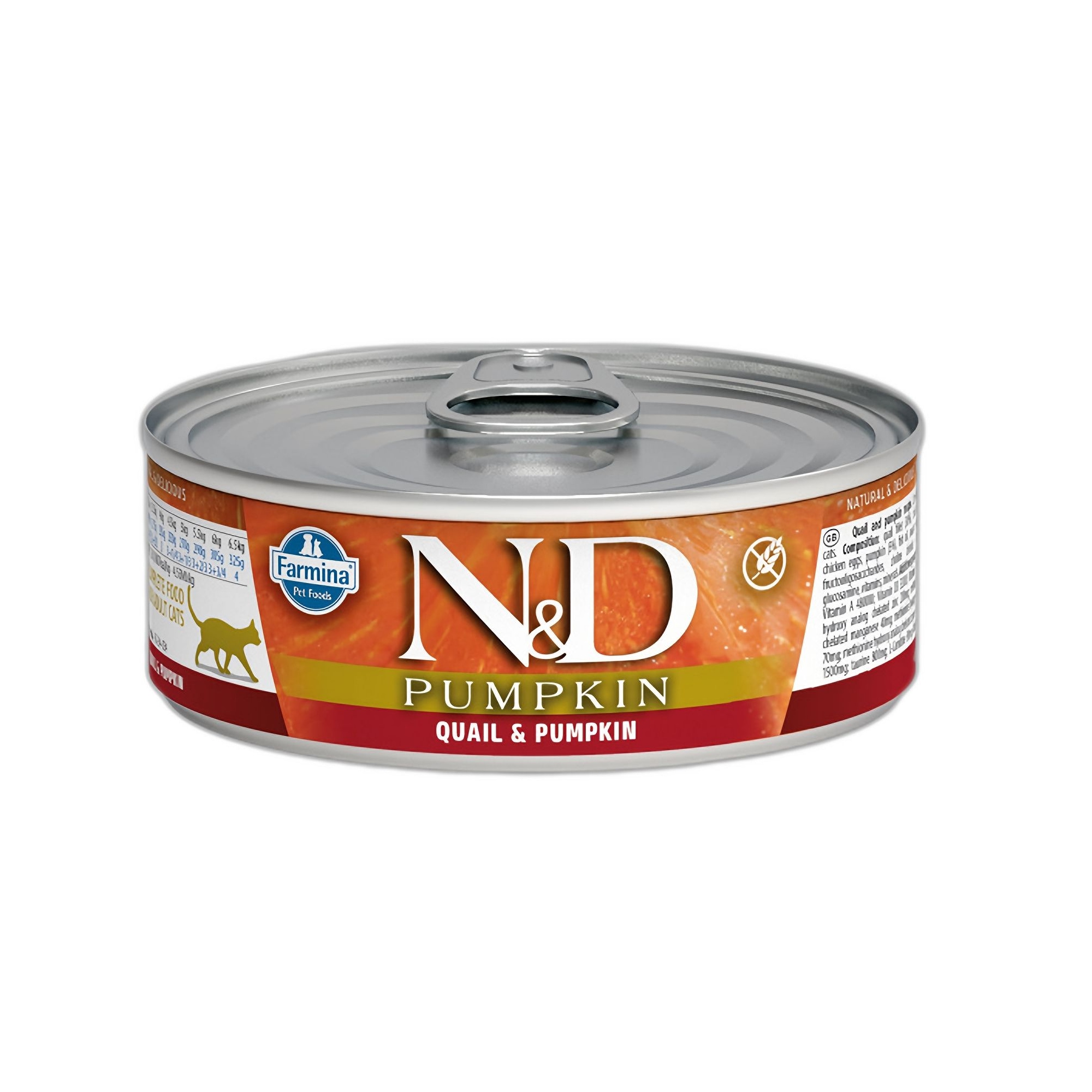 N&D Pumpkin Bal Kabaklı ve Bıldırcınlı Tahılsız Yetişkin Kedi Konservesi 70 G - Ana Görsel
