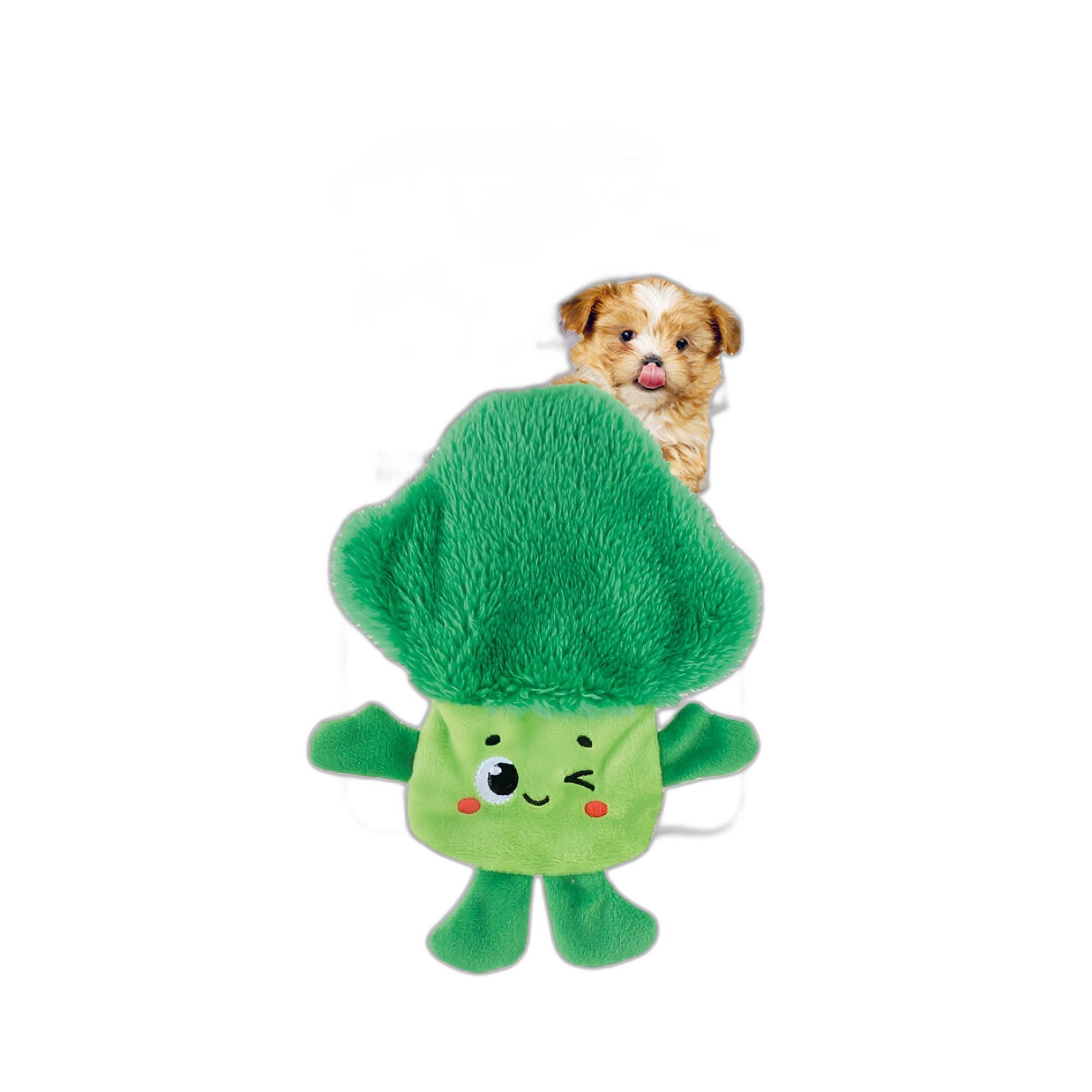 Gigwi Suppa Puppa Brokoli Sesli Kumaş ve Peluş Köpek Oyuncağı - Ana Görsel