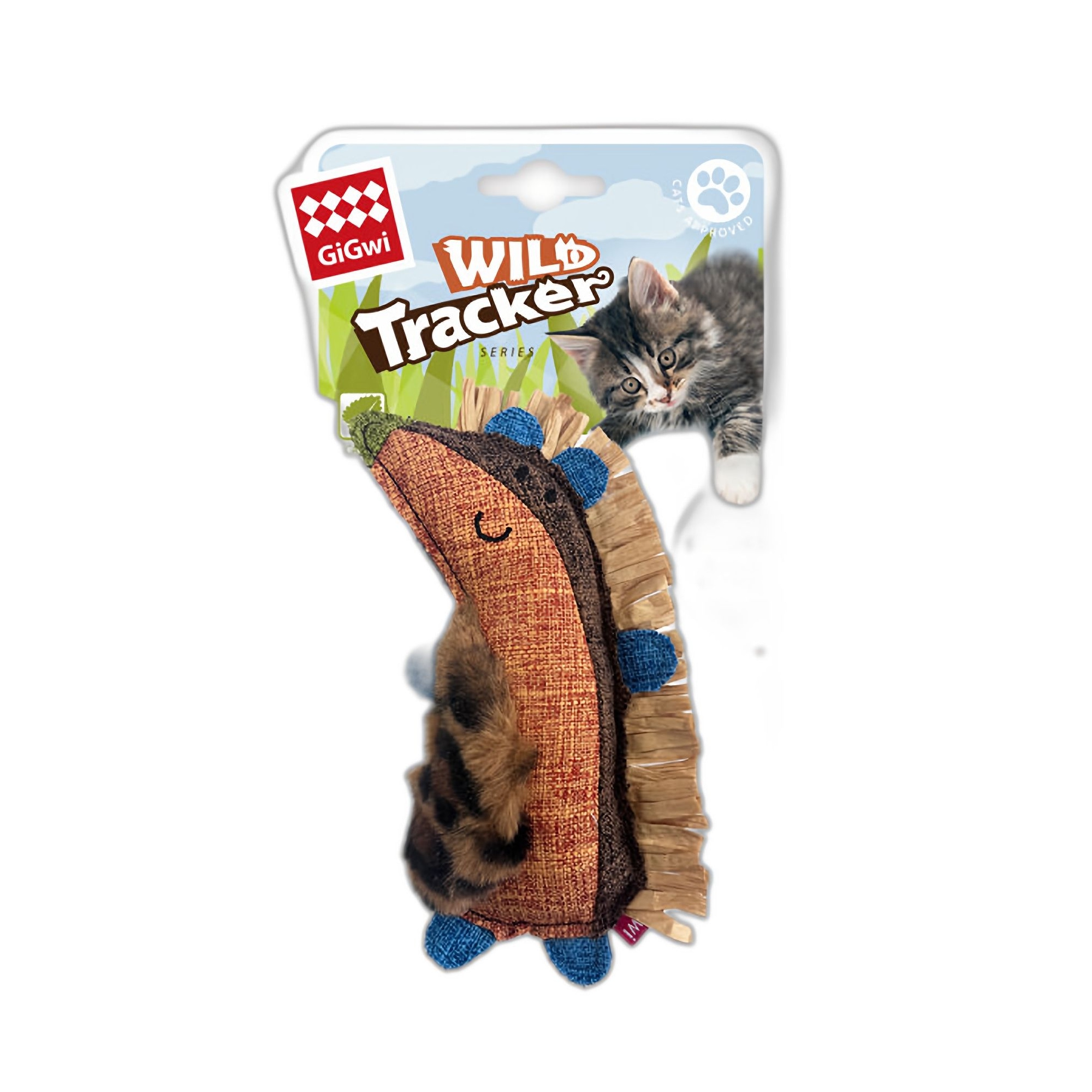 Gigwi Catnipli Vahşi İzci Kirpi Rafya Kurdeleli Kedi Oyuncağı - Ana Görsel