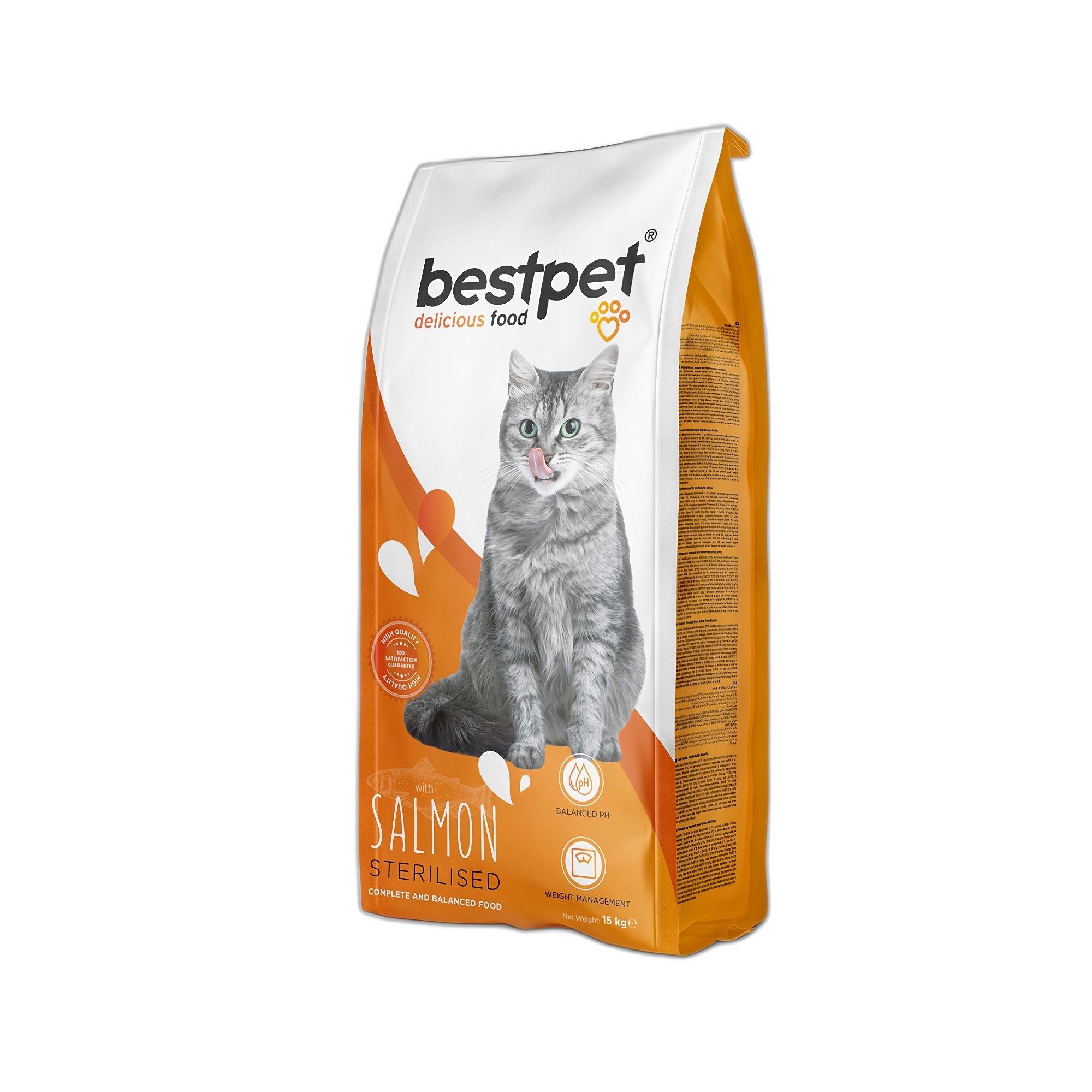 Bestpet Somonlu Kısırlaştırılmış Yetişkin Kedi Maması 15 KG - Ana Görsel