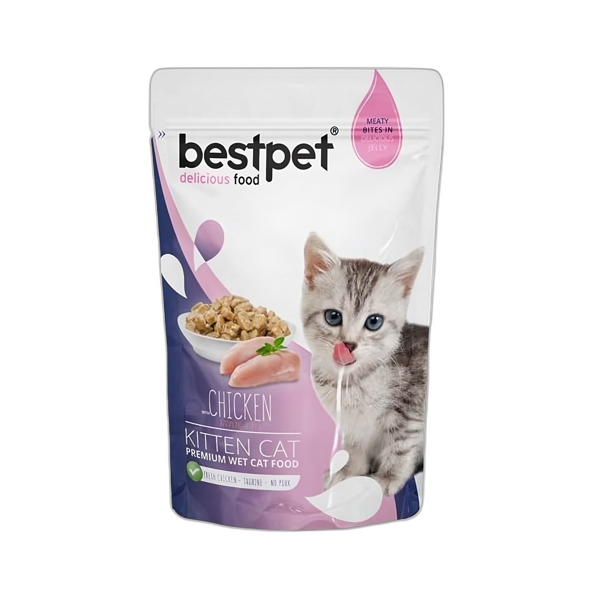 Bestpet Chicken in Jelly Tavuklu Yaş Yavru Kedi Maması 85 G - Ana Görsel