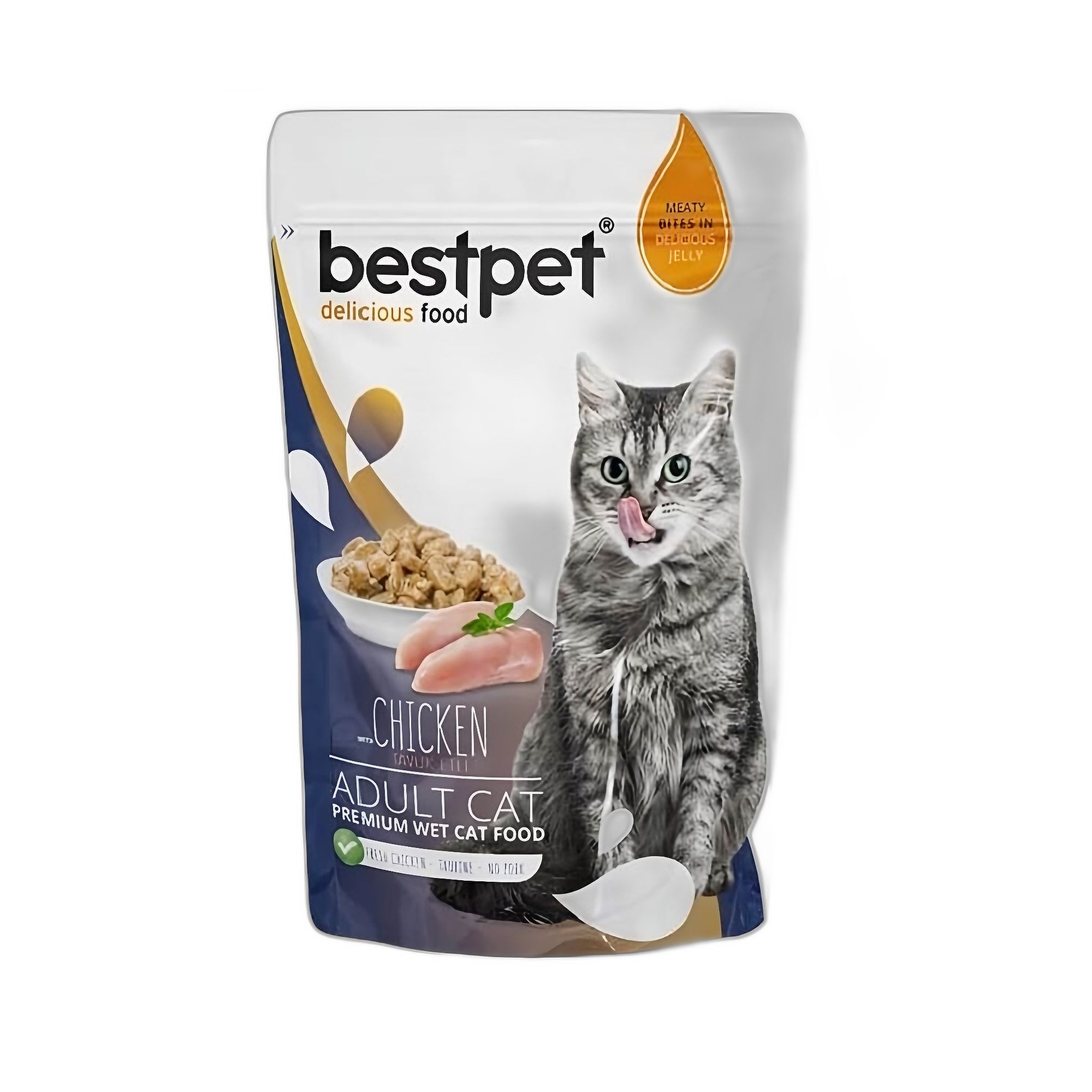 Bestpet Chicken in Jelly Tavuklu Yaş Yetişkin Kedi Maması 85 G - Ana Görsel