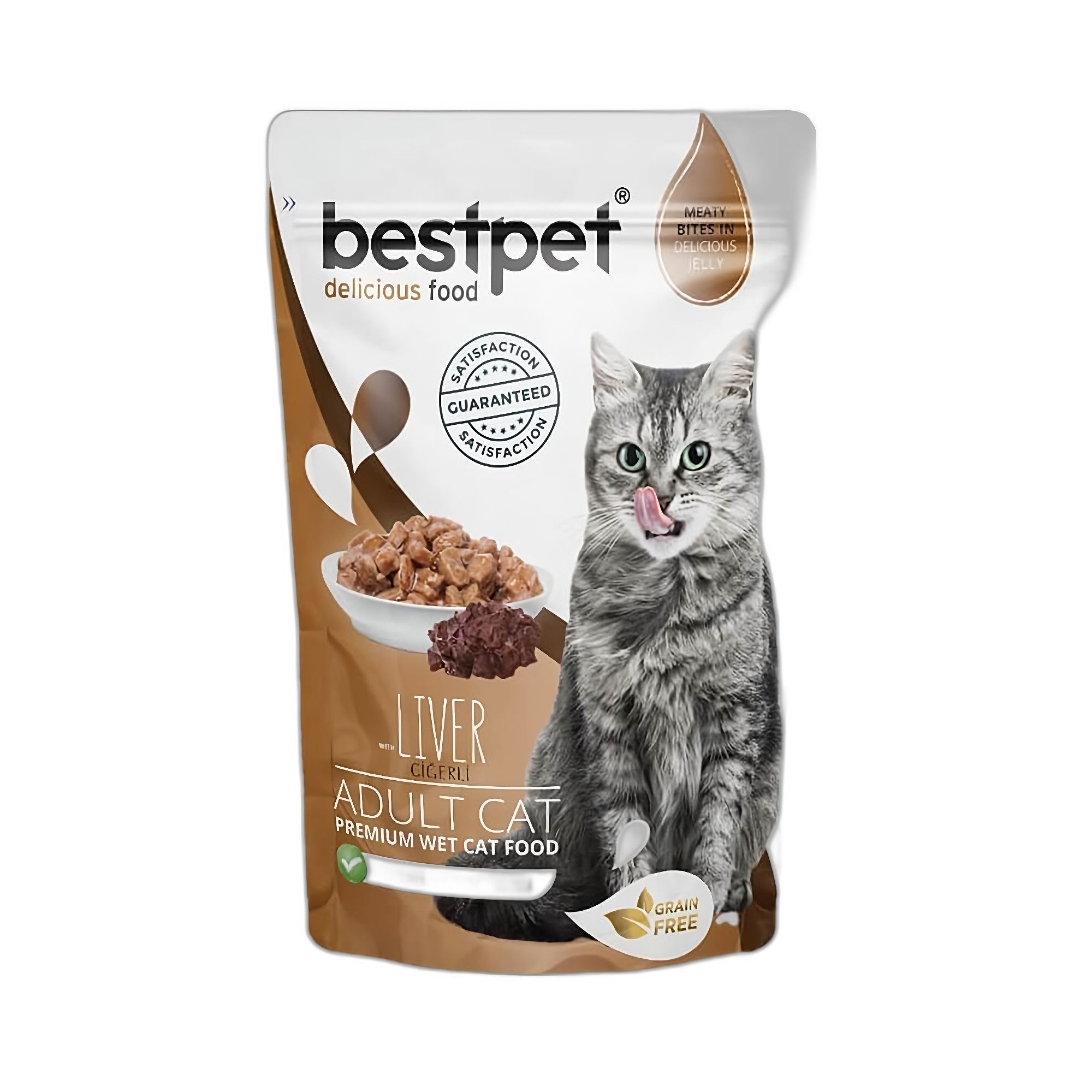 Bestpet Liver in Jelly Ciğerli Yaş Yetişkin Kedi Maması 85G - Ana Görsel