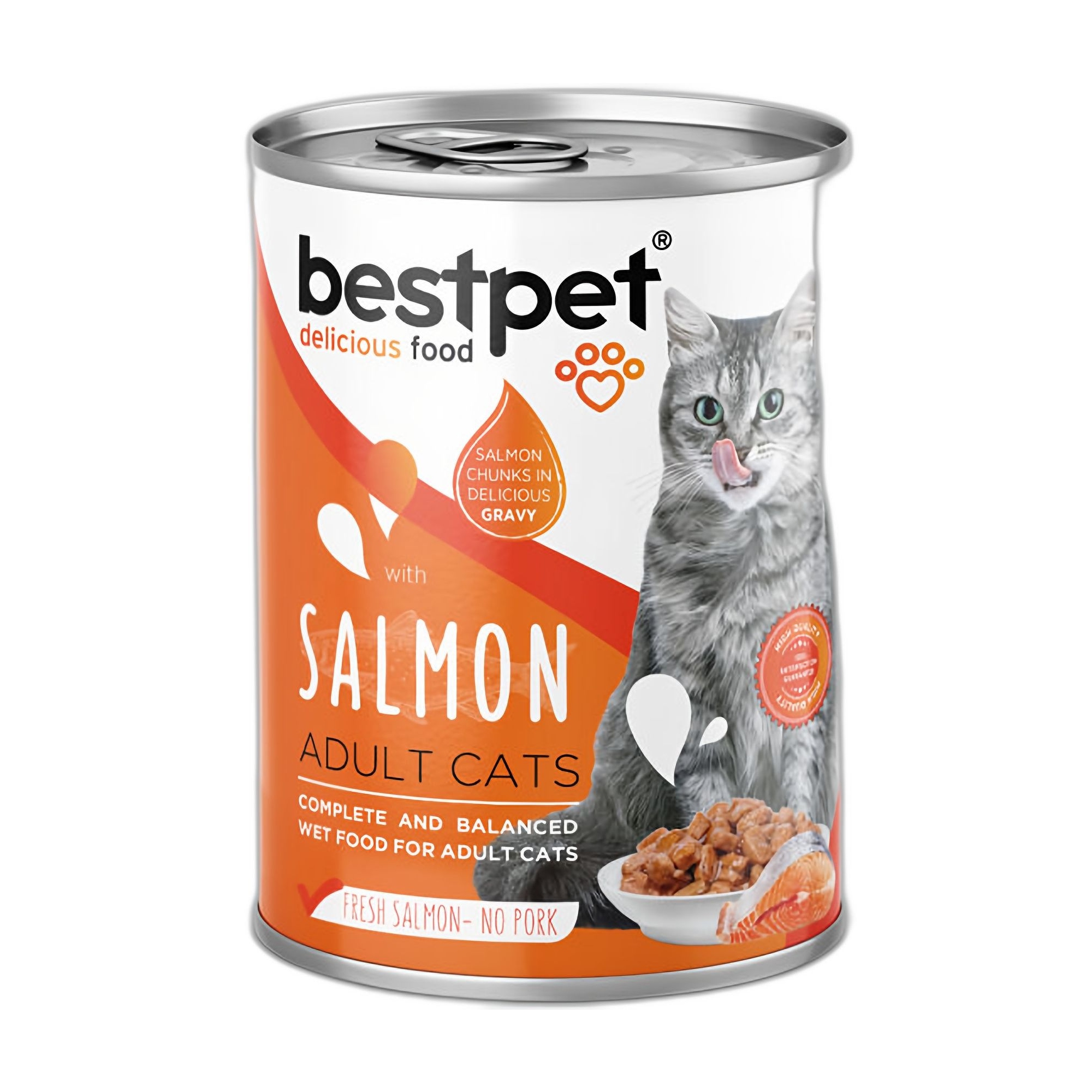 Bestpet Gravy Parça Somonlu Yetişkin Kedi Konservesi 400 G - Ana Görsel