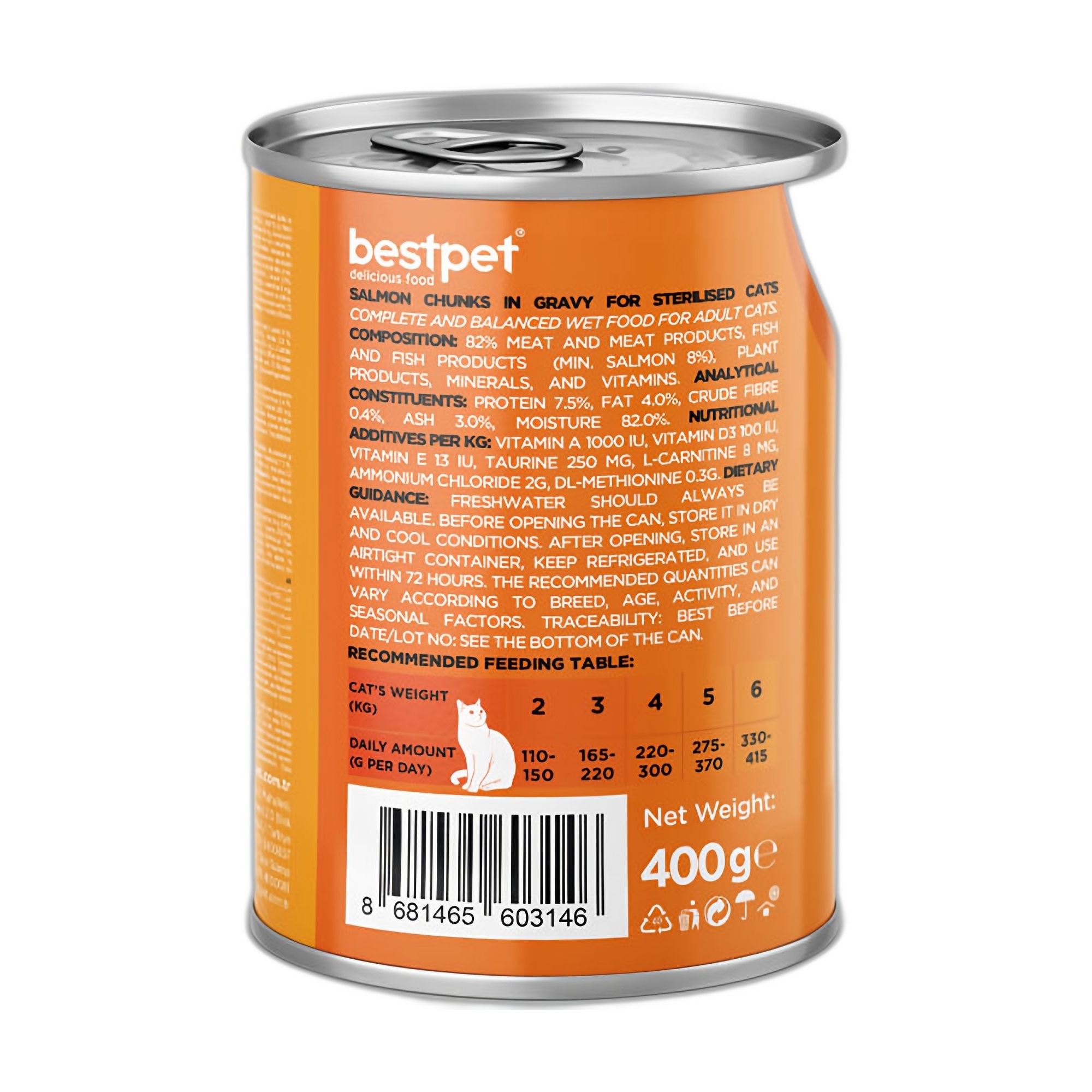 Bestpet Gravy Parça Somonlu Yetişkin Kedi Konservesi 400 G - Görsel 2