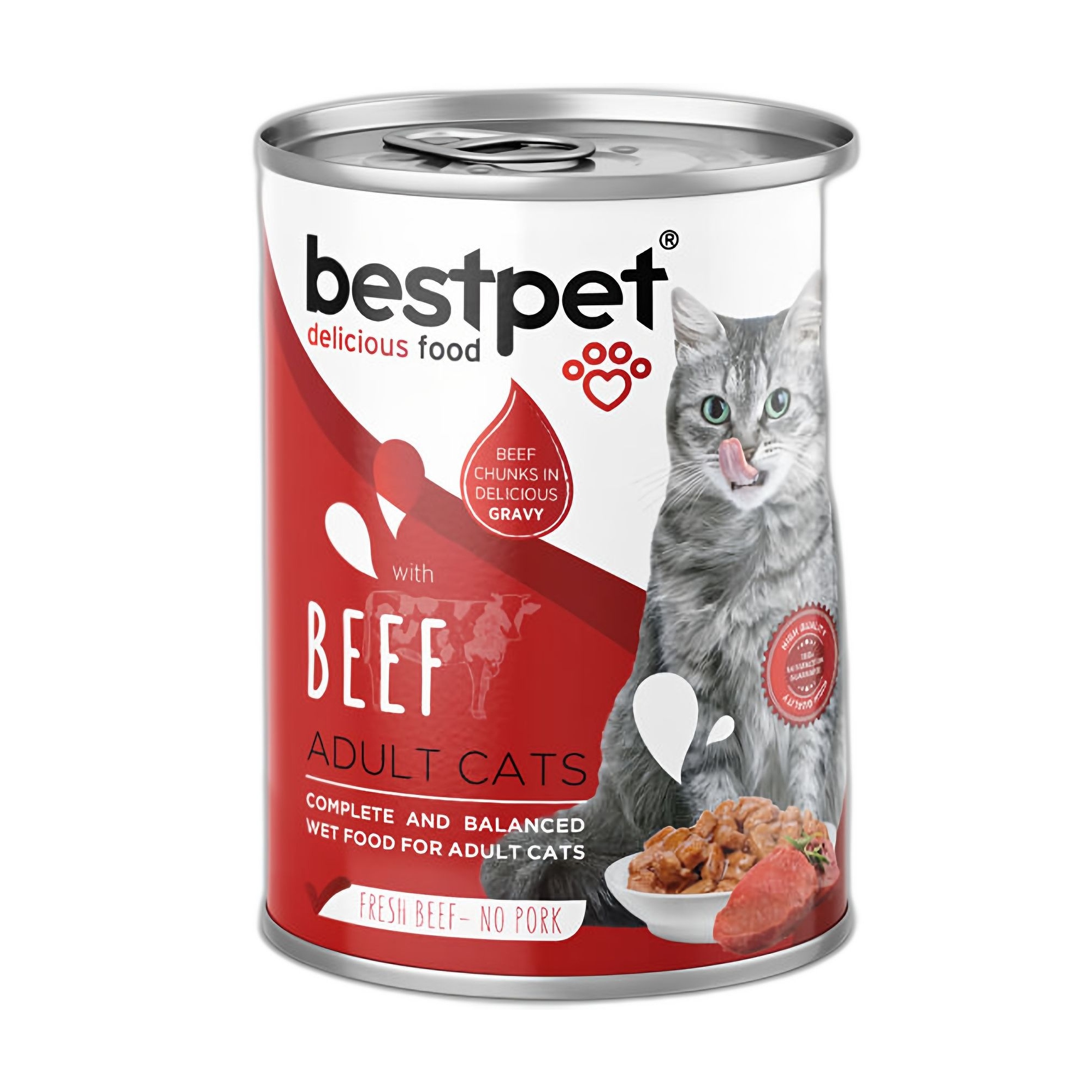 Bestpet Gravy Parça Sığır Etli Yetişkin Kedi Konservesi 400 G - Ana Görsel
