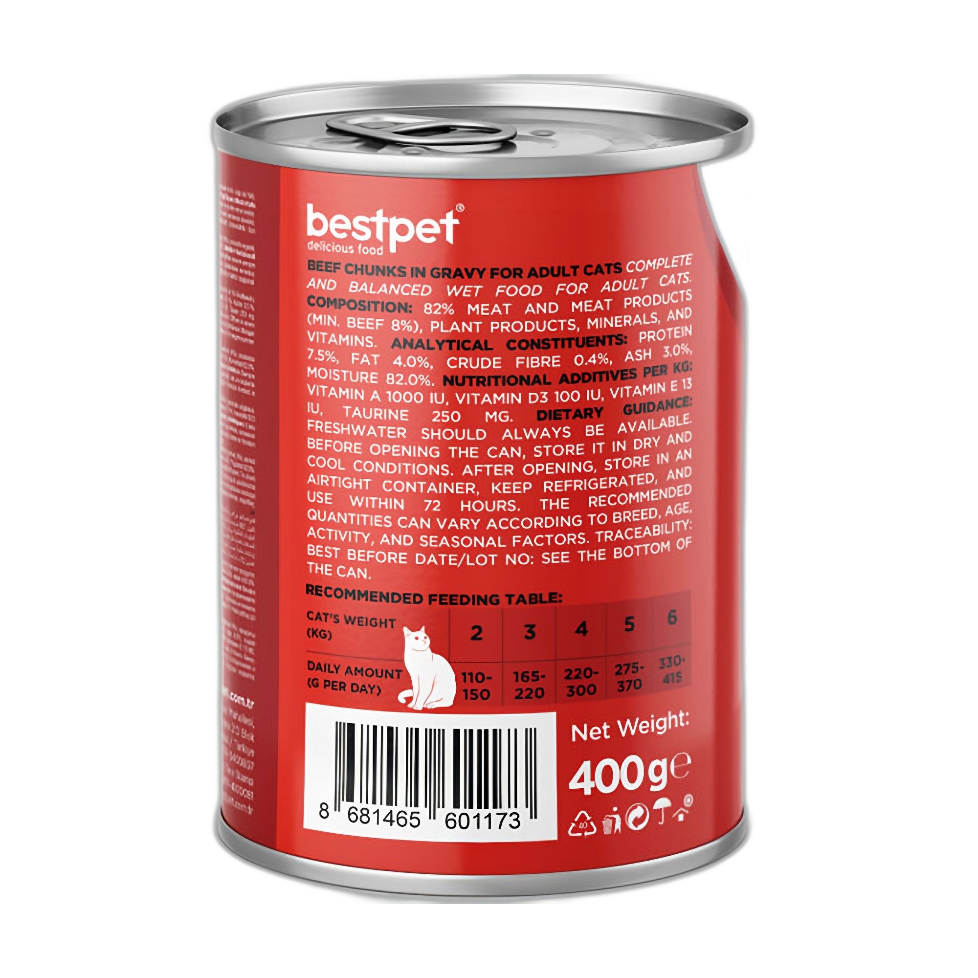 Bestpet Gravy Parça Sığır Etli Yetişkin Kedi Konservesi 400 G - Görsel 2