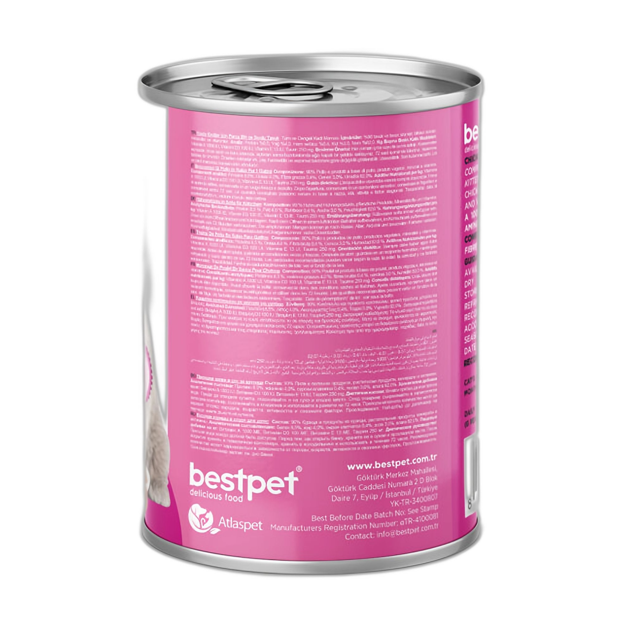 Bestpet Gravy Kitten Parça Tavuk Etli Yavru Kedi Konservesi 400 G - Görsel 3