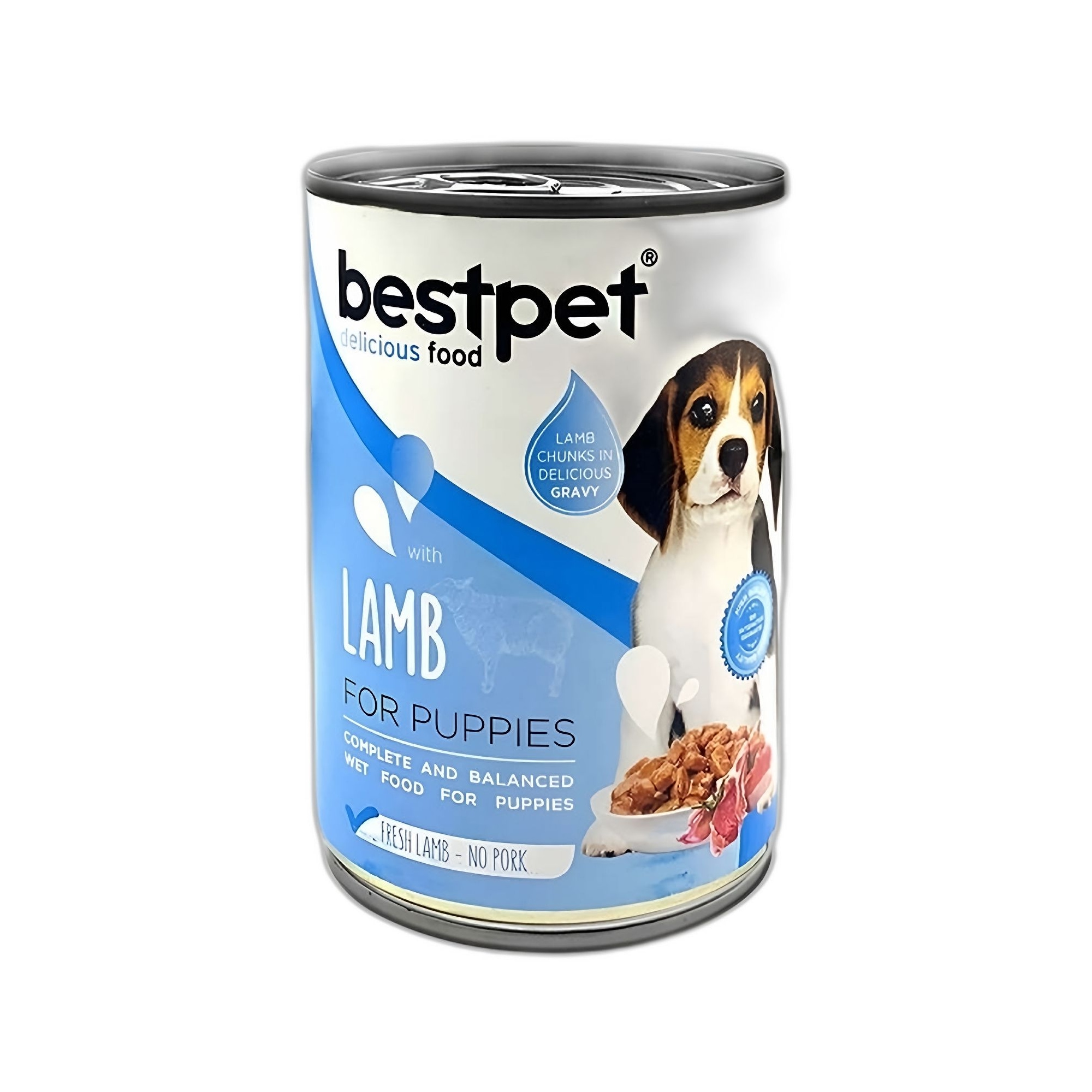 Bestpet Gravy Parça Kuzu Etli Yavru Köpek Konservesi 400 G - Ana Görsel