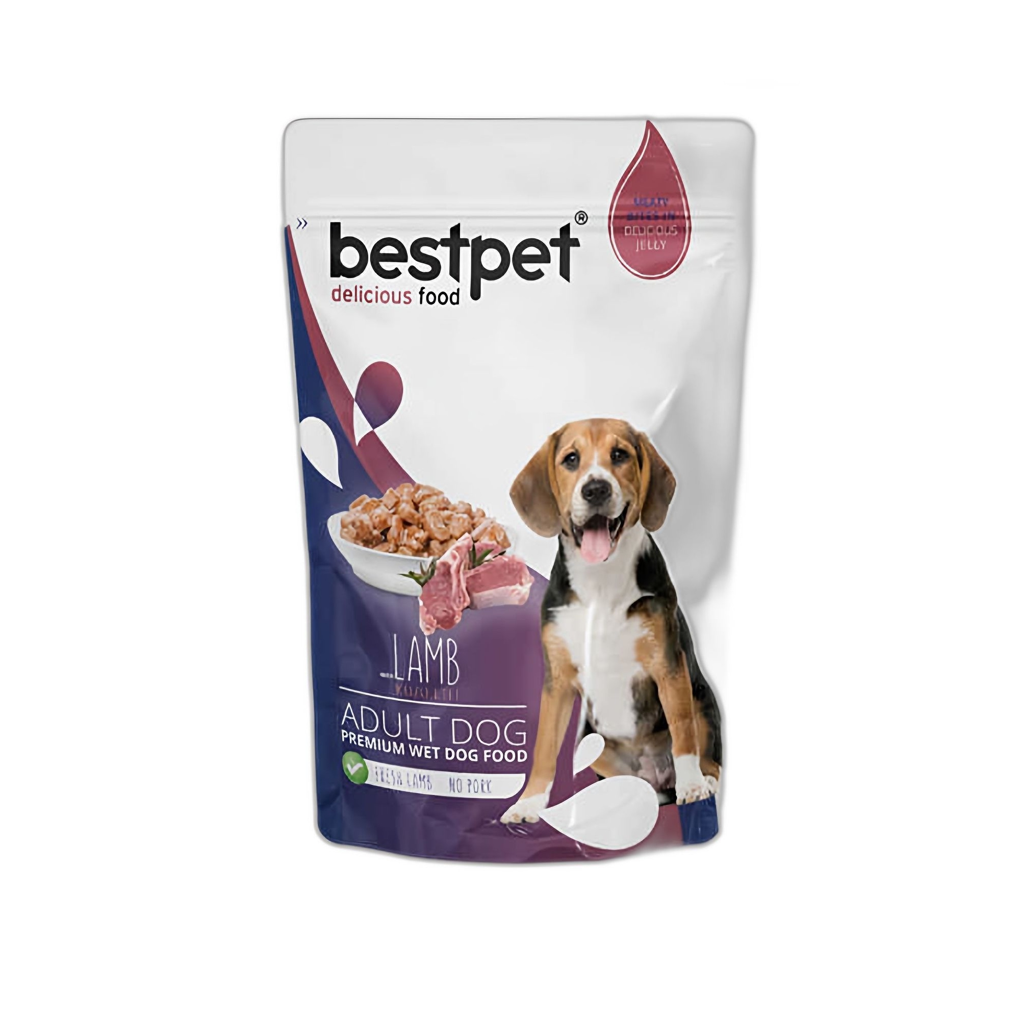 Bestpet Lamb in Jelly Kuzu Etli Yaş Yetişkin Köpek Maması 100G - Ana Görsel