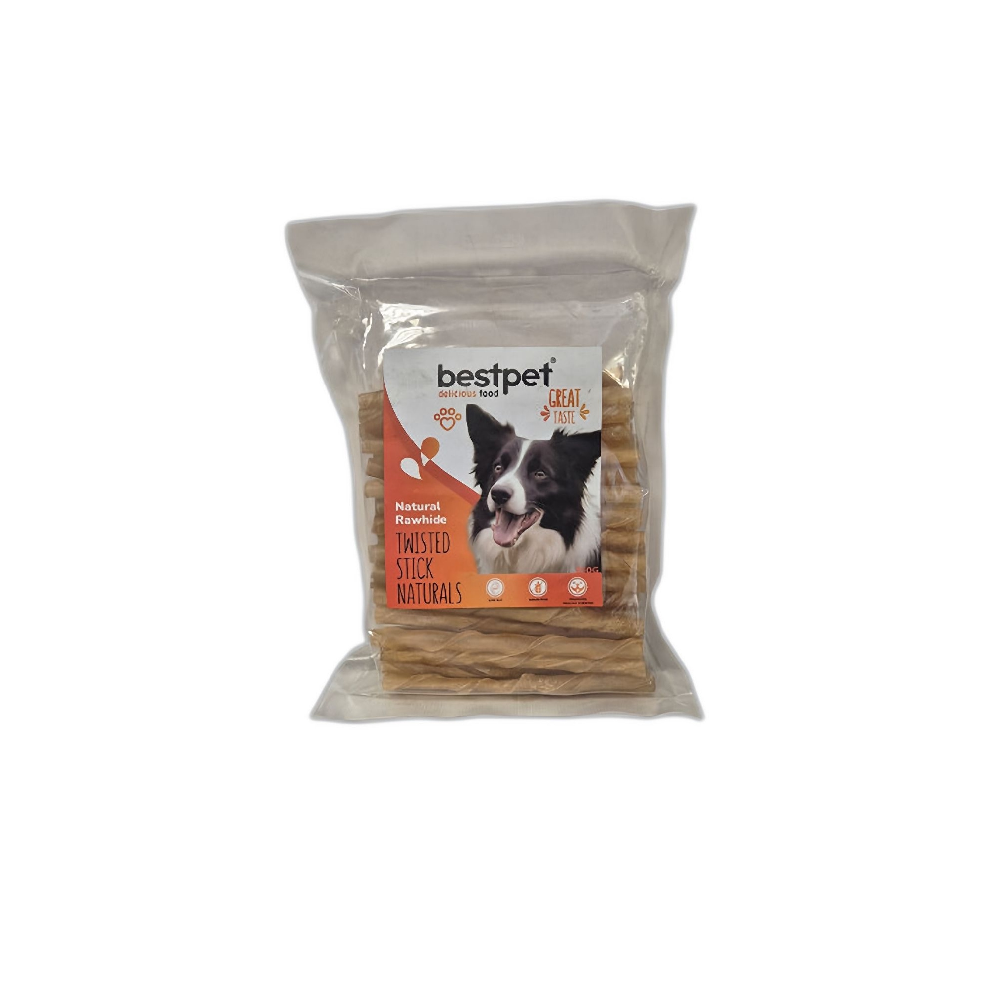 Bestpet Twisted Stick Burgu Doğal Kemik Çubuk Köpek Ödülü 350 G - Ana Görsel