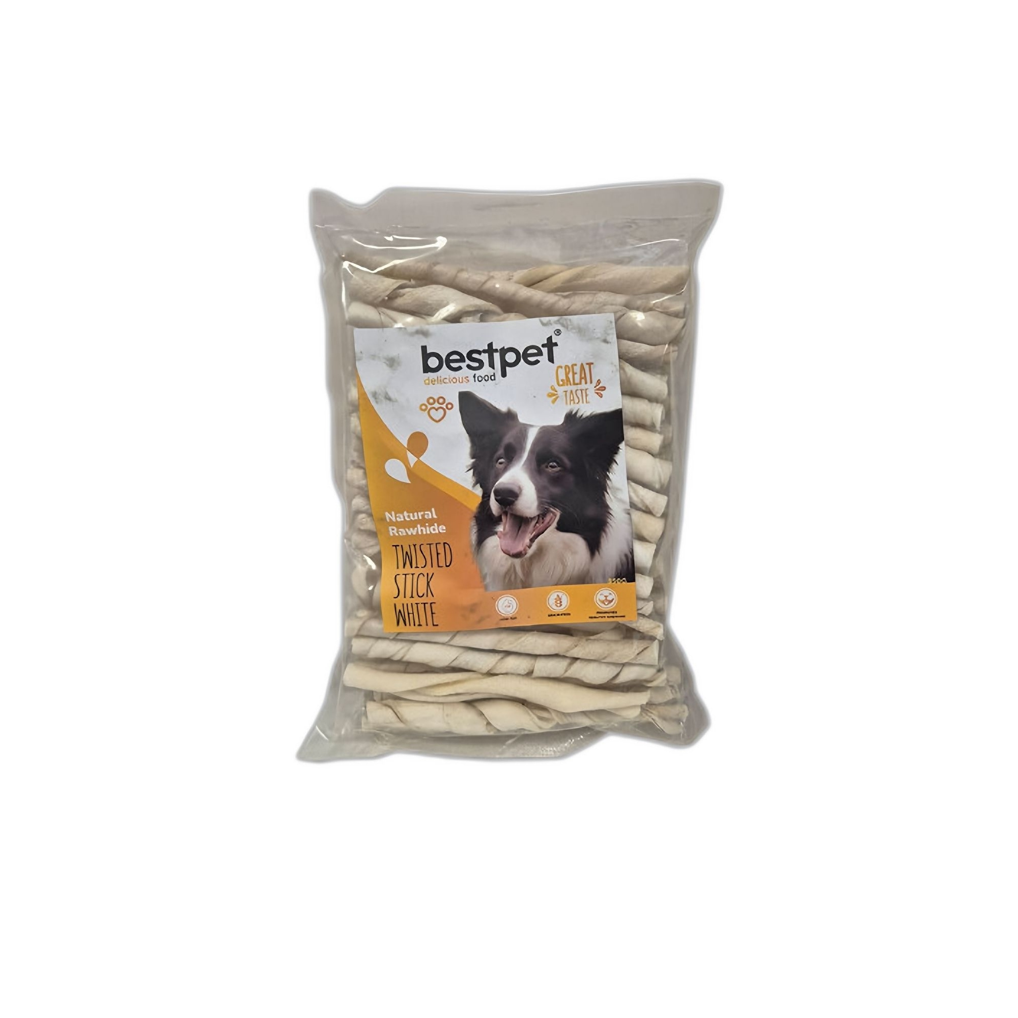 Bestpet Twisted Stick Burgu Beyaz Kemik Çubuk Köpek Ödülü 350 G - Ana Görsel