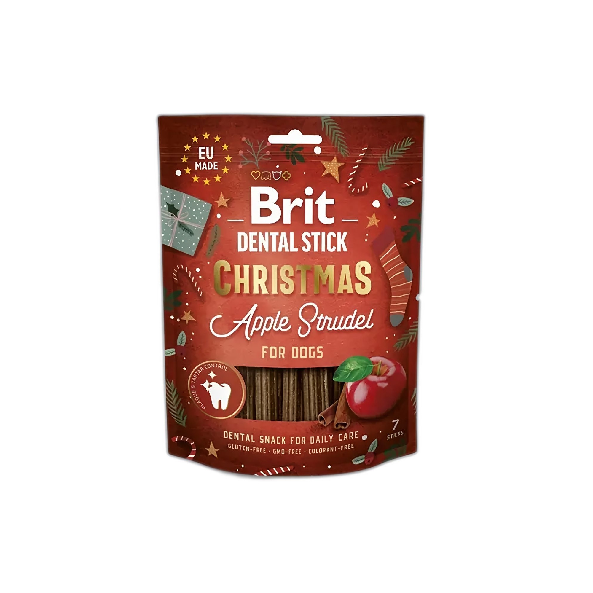 Brit Care Dental Stick Yılbaşı Özel Elmalı Turta Tadında Çucuk Köpek Ödül Maması 250G - Ana Görsel