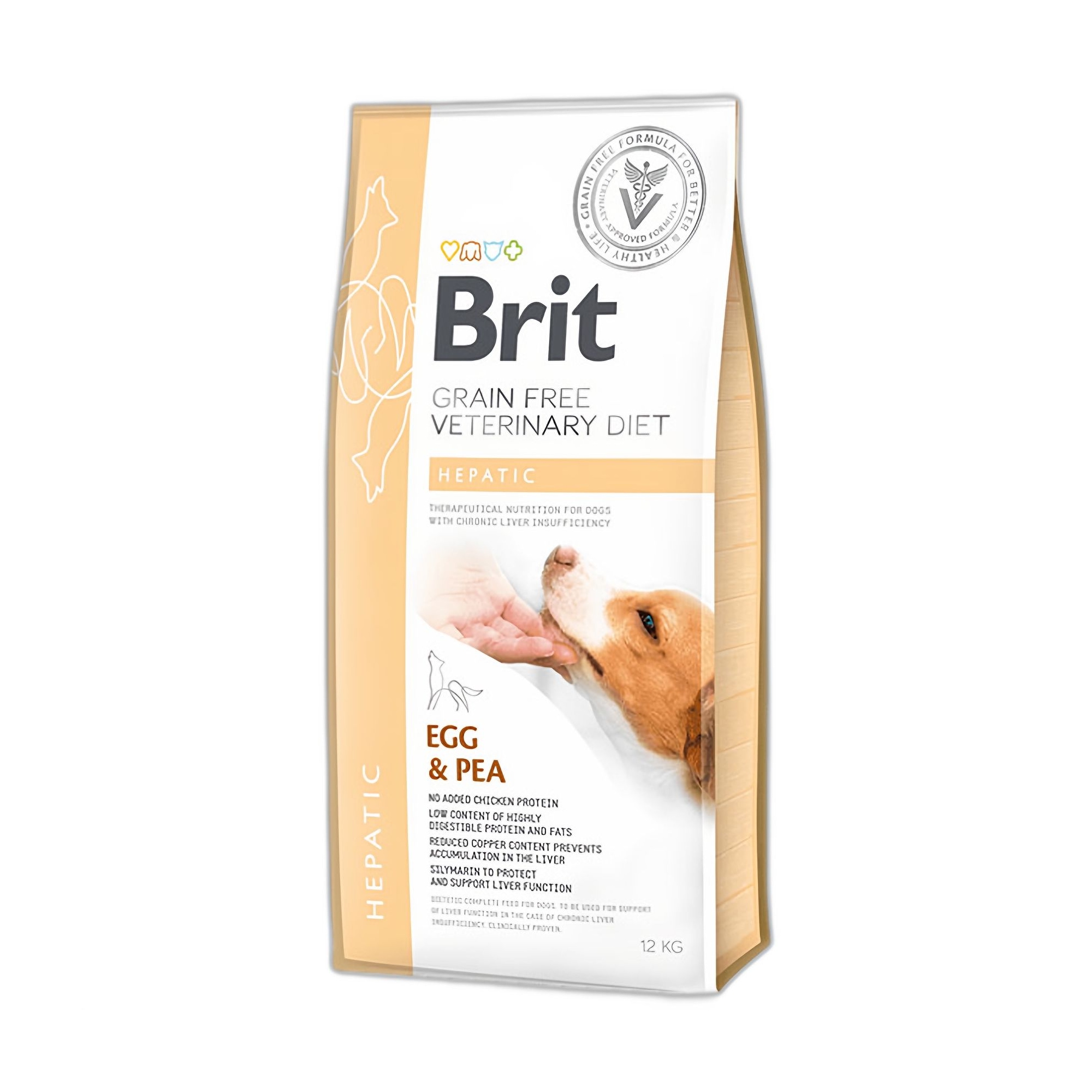 Brit GF Veterinary Diet Hepatic Karaciğer Yetmezliği için Tahılsız Köpek Maması 12 KG - Ana Görsel