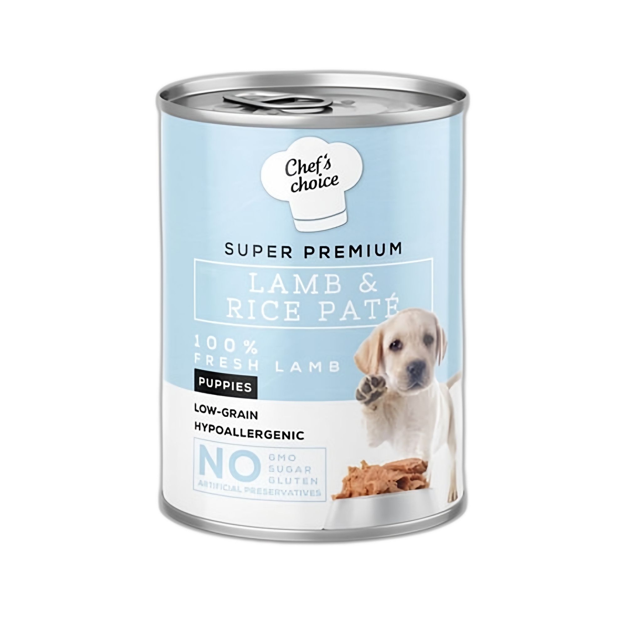 ChefsChoice Tahılsız Pirinçli ve Kuzu Etli Ezme Yavru Köpek Konservesi 400 G - Ana Görsel