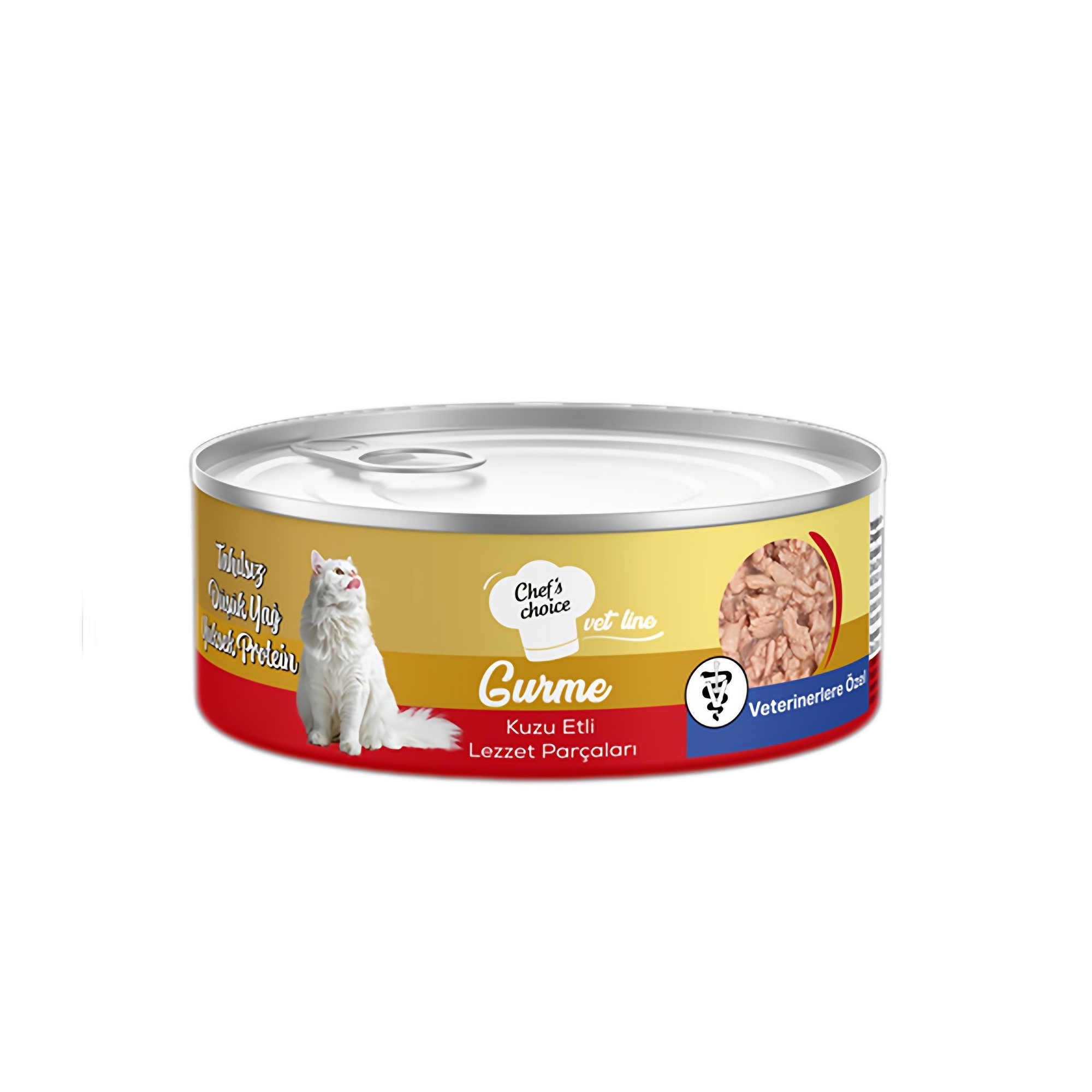 Chef's Choice Vet Line Gurme Sos İçinde Parça Kuzu Etli Yetişkin Köpek Konservesi 85G - Ana Görsel
