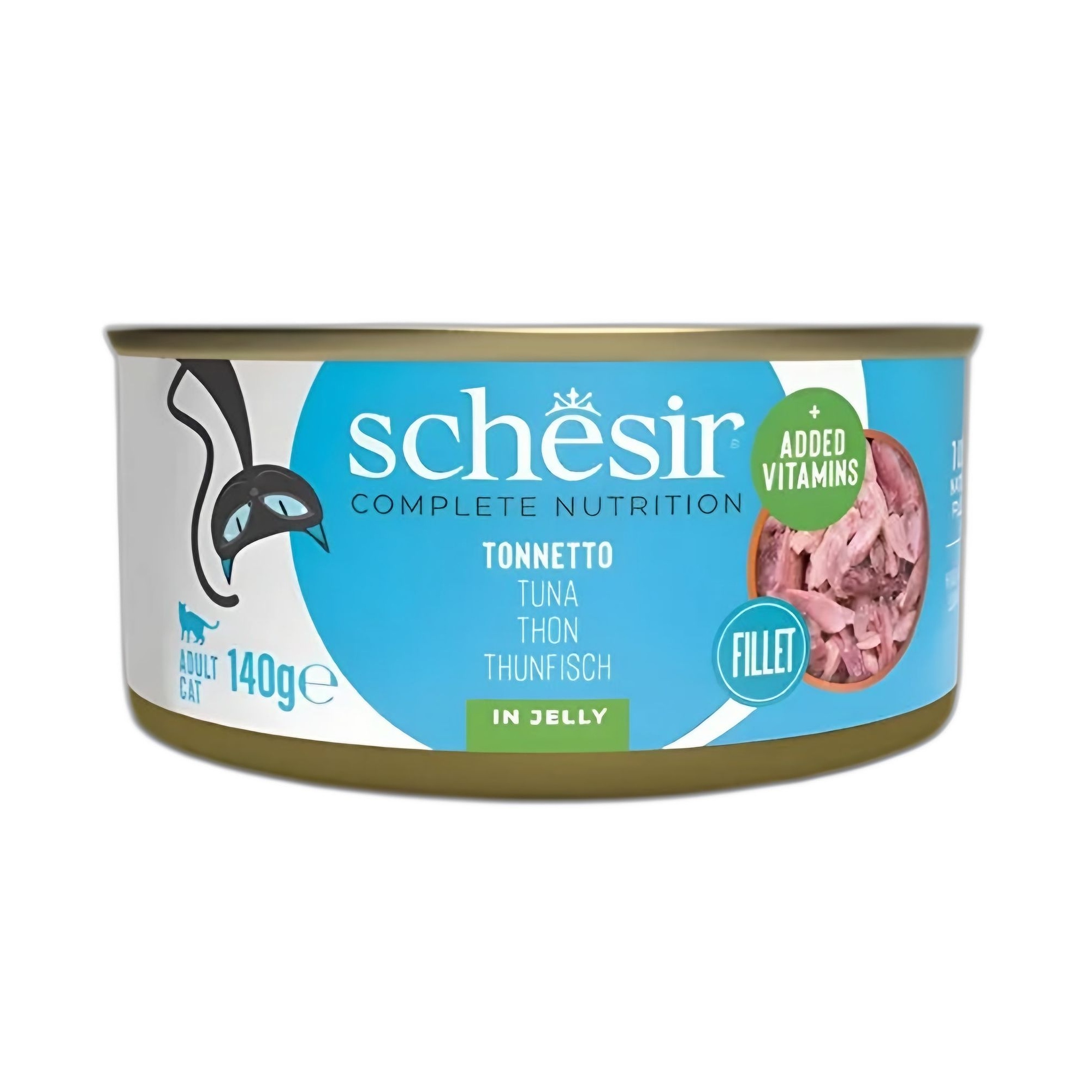 Schesir Tam ve Dengeli Ton Balıklı Jöle İçinde Kedi Konservesi 140g - Ana Görsel