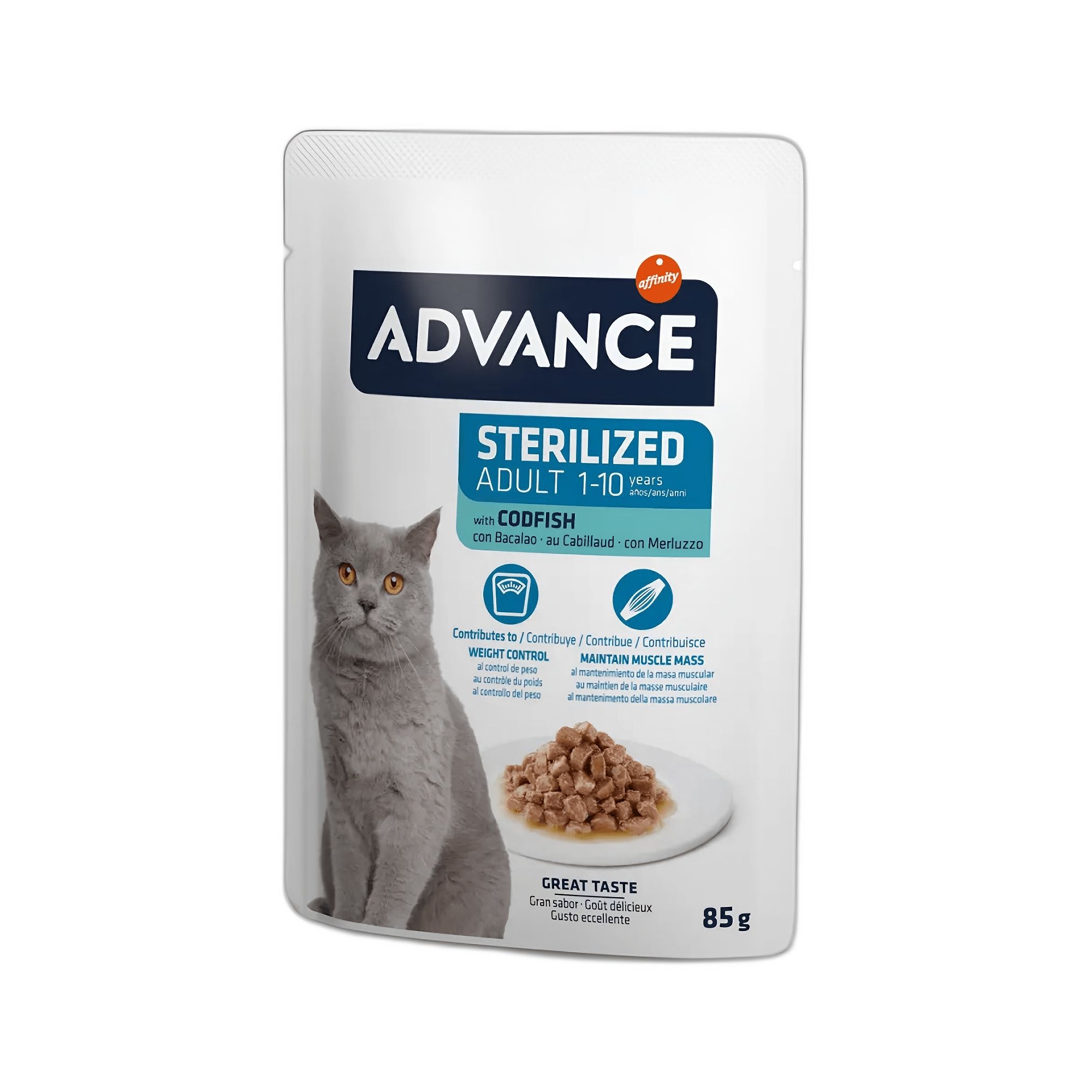 Advance Morina Balıklı Kısırlaştırılmış Yaş Yetişkin Kedi Maması 85 G - Ana Görsel