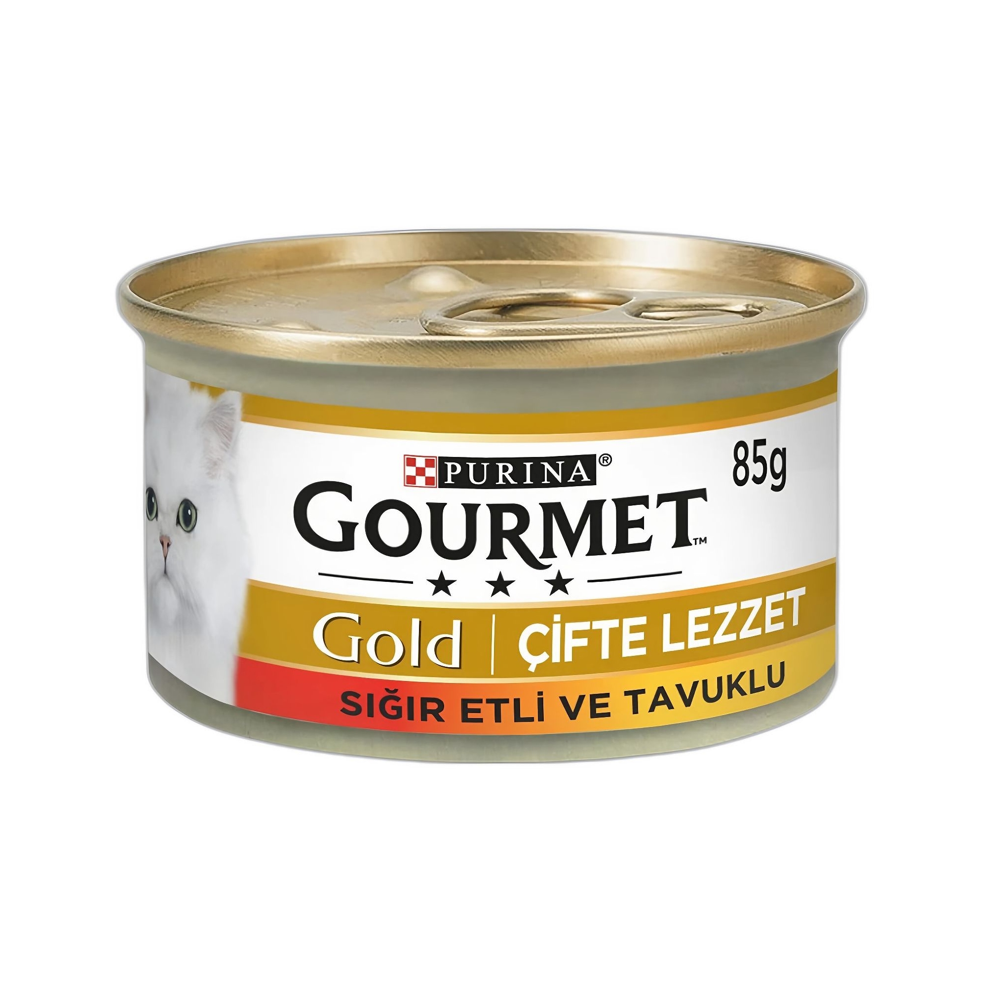 Gourmet Gold Kıyılmış Çifte Lezzet Sığır Etli & Tavuklu Yaş Kedi Maması 85 G - Ana Görsel