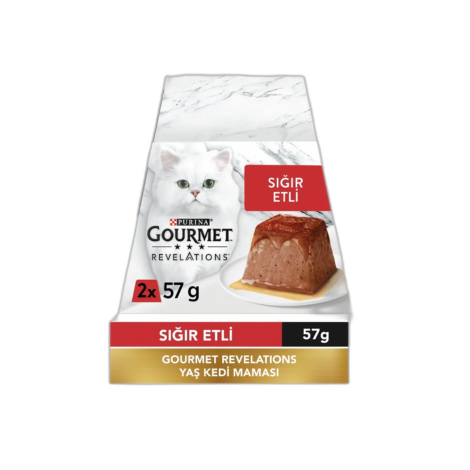 Gourmet Revelations Sığır Etli Kedi Atıştırmalığı 2x57 G - Ana Görsel