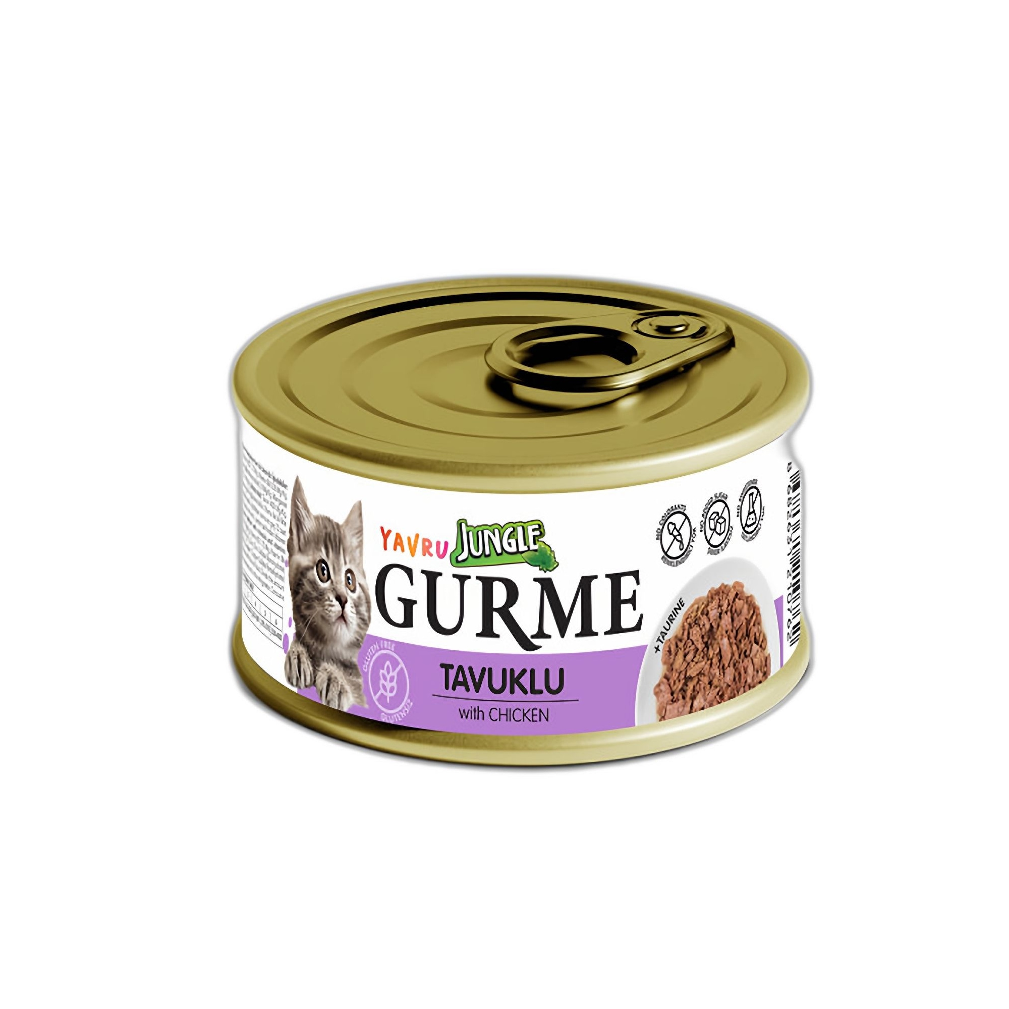Jungle Gurme Tavuklu Yavru Kedi Konservesi 85 G - Ana Görsel