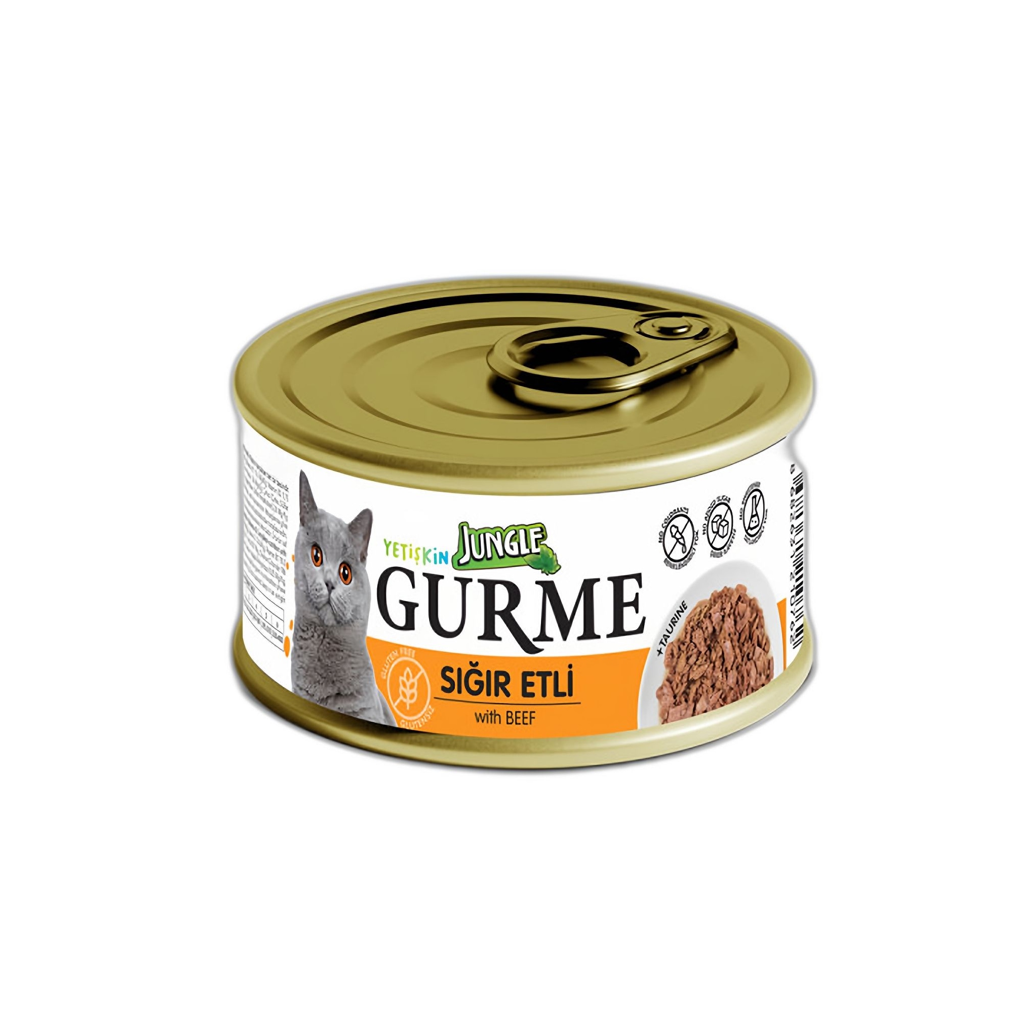Jungle Gurme Sığır Etli Yetişkin Kedi Konservesi 85 G - Ana Görsel